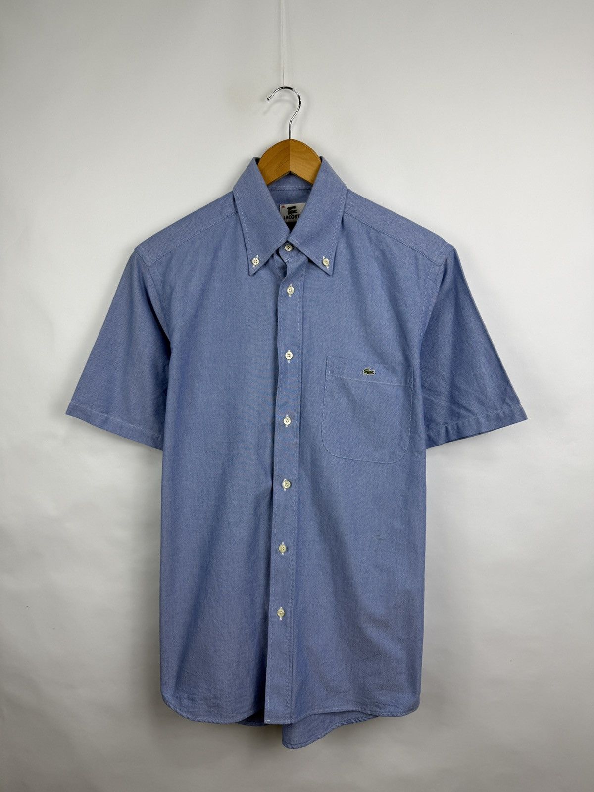 Lacoste 🇫🇷 Vintage 90s Lacoste Shirt Made in France Retro Rare Hype Size US M / EU 48-50 / 2 - 2 Thumbnail