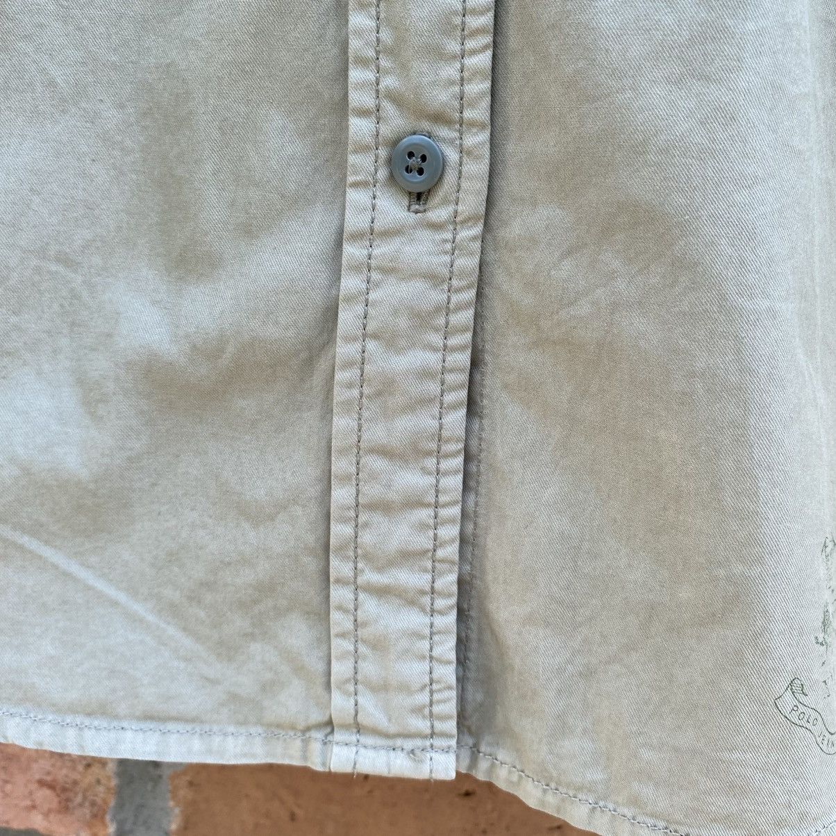 Polo Ralph Lauren POLO JEANS COMPANY Beige Button-Up Shirt with Epaulettes Size M / US 6-8 / IT 42-44 - 7 Thumbnail