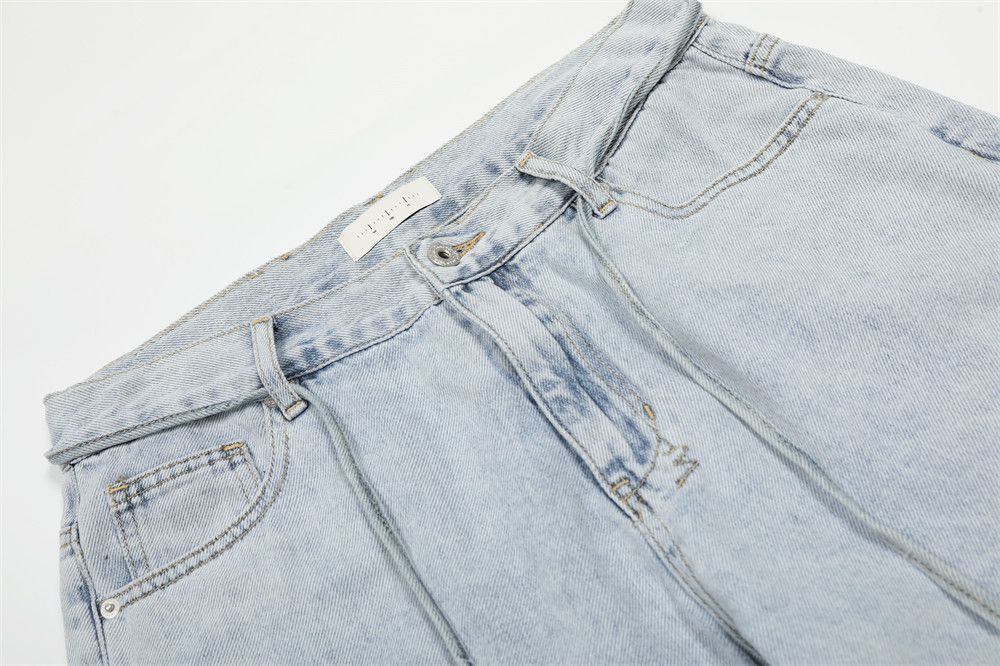 Japanese Brand × Jean American loose distressed men's punk washed ripped jeans Size US 32 / EU 48 - 5 Thumbnail