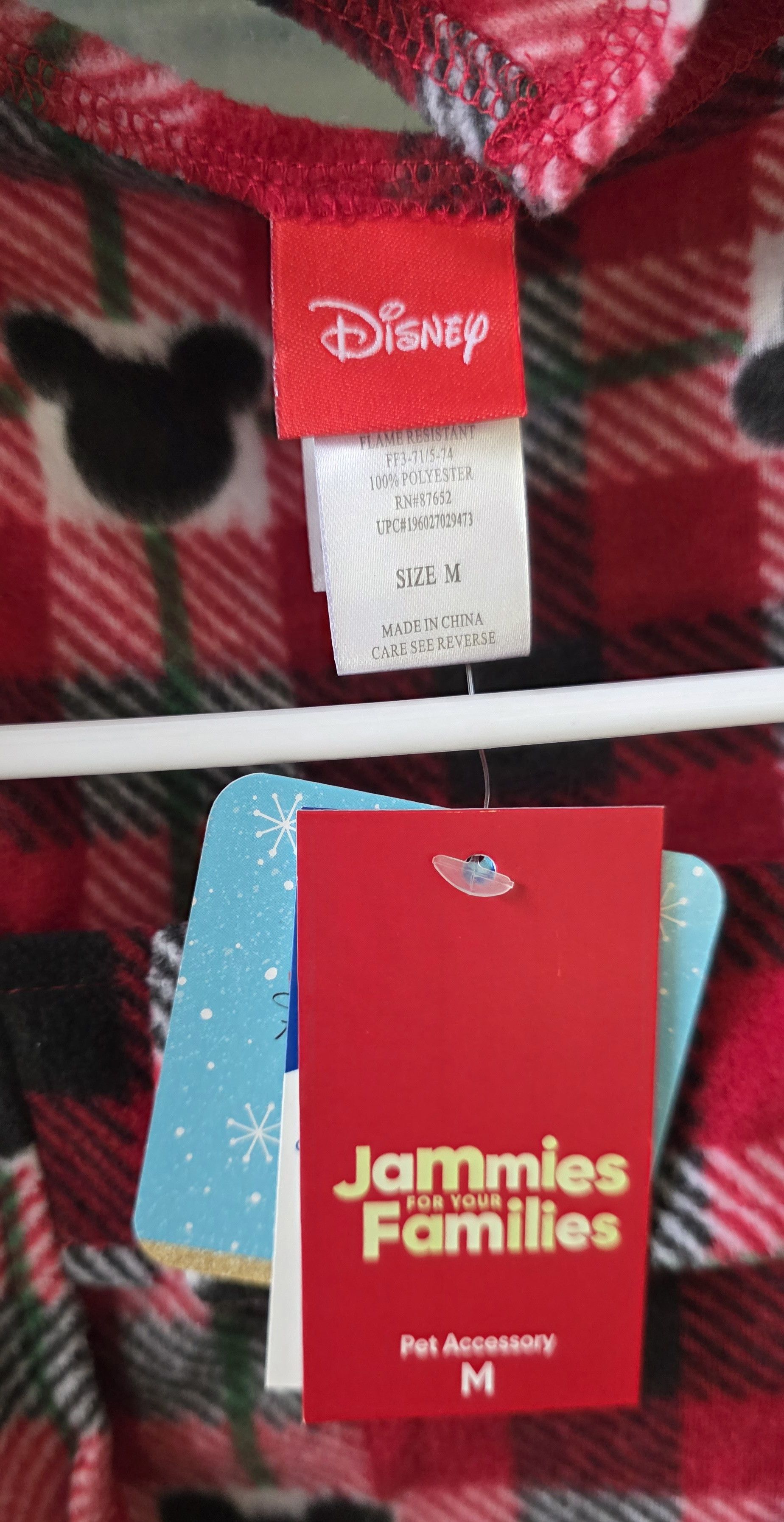 Disney NWT Mickey Mouse Pet Plaid Jammies For Your Families M Size M / US 6-8 / IT 42-44 - 3 Thumbnail