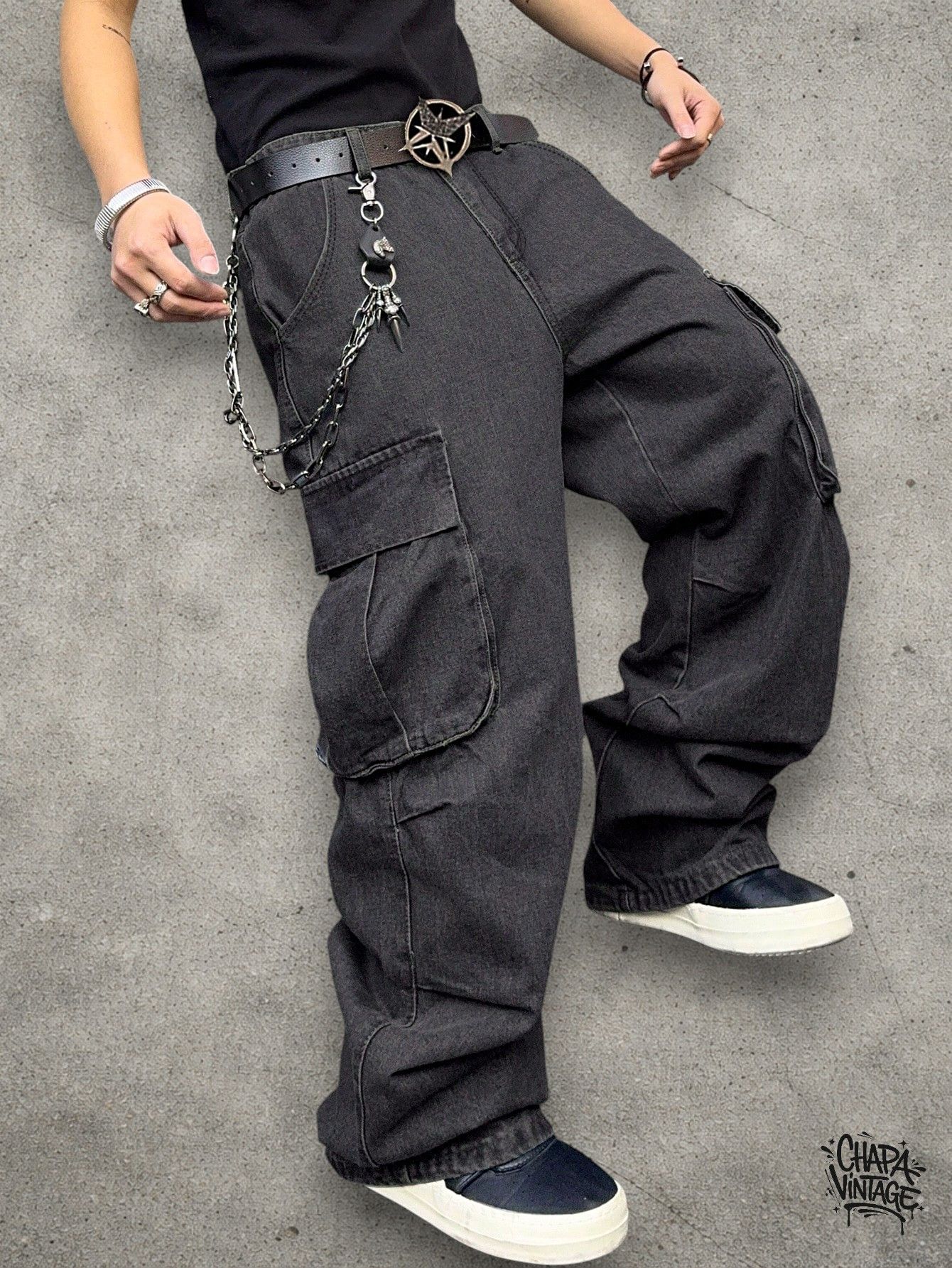 Japanese Brand Baggy cargo opium pants Size US 32 / EU 48 - 3 Thumbnail