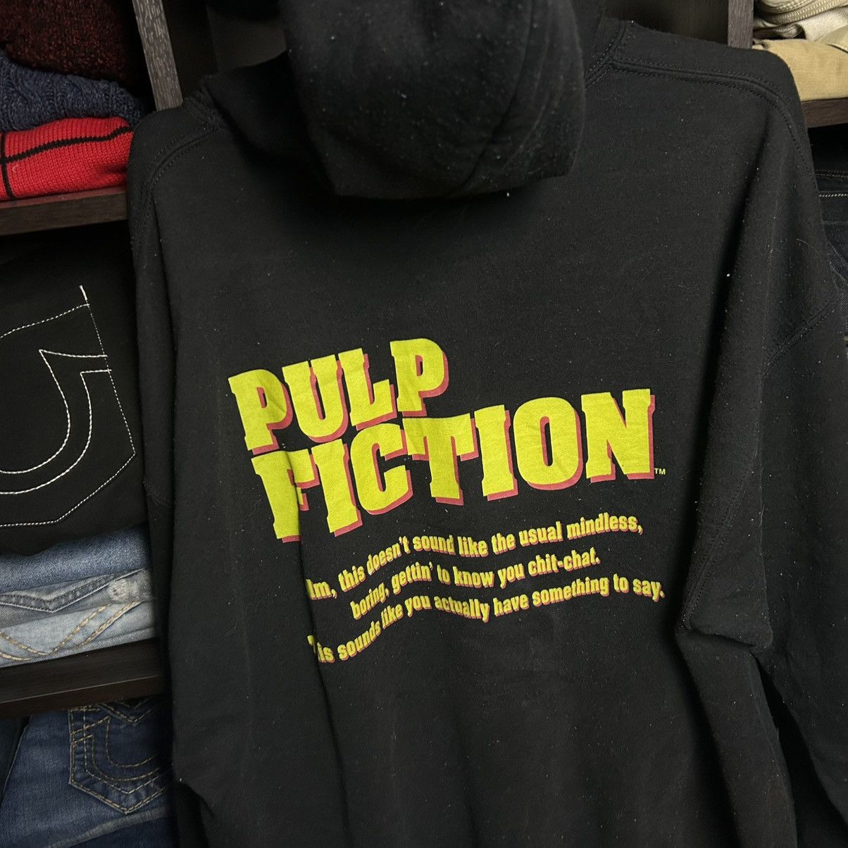 Cartoon Network Vintage Pulp Fiction Big Graphic Logo Movie hoodie size L Size US L / EU 52-54 / 3 - 7 Thumbnail
