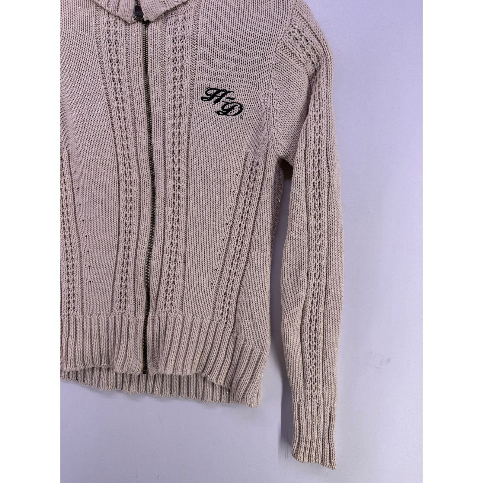 Harley Davidson Harley Davidson Shawl Neck Sweater Biker Size M Off White Size M / US 6-8 / IT 42-44 - 9 Thumbnail