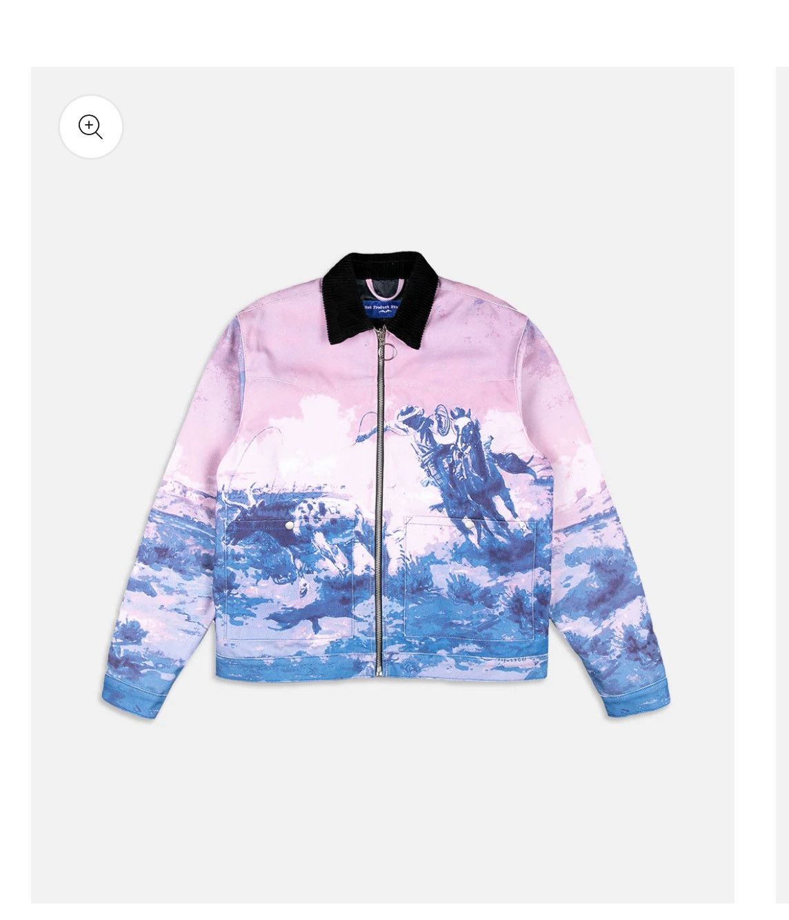 image of Western Jacket - Canvas in Pink, Men's (Size Small)