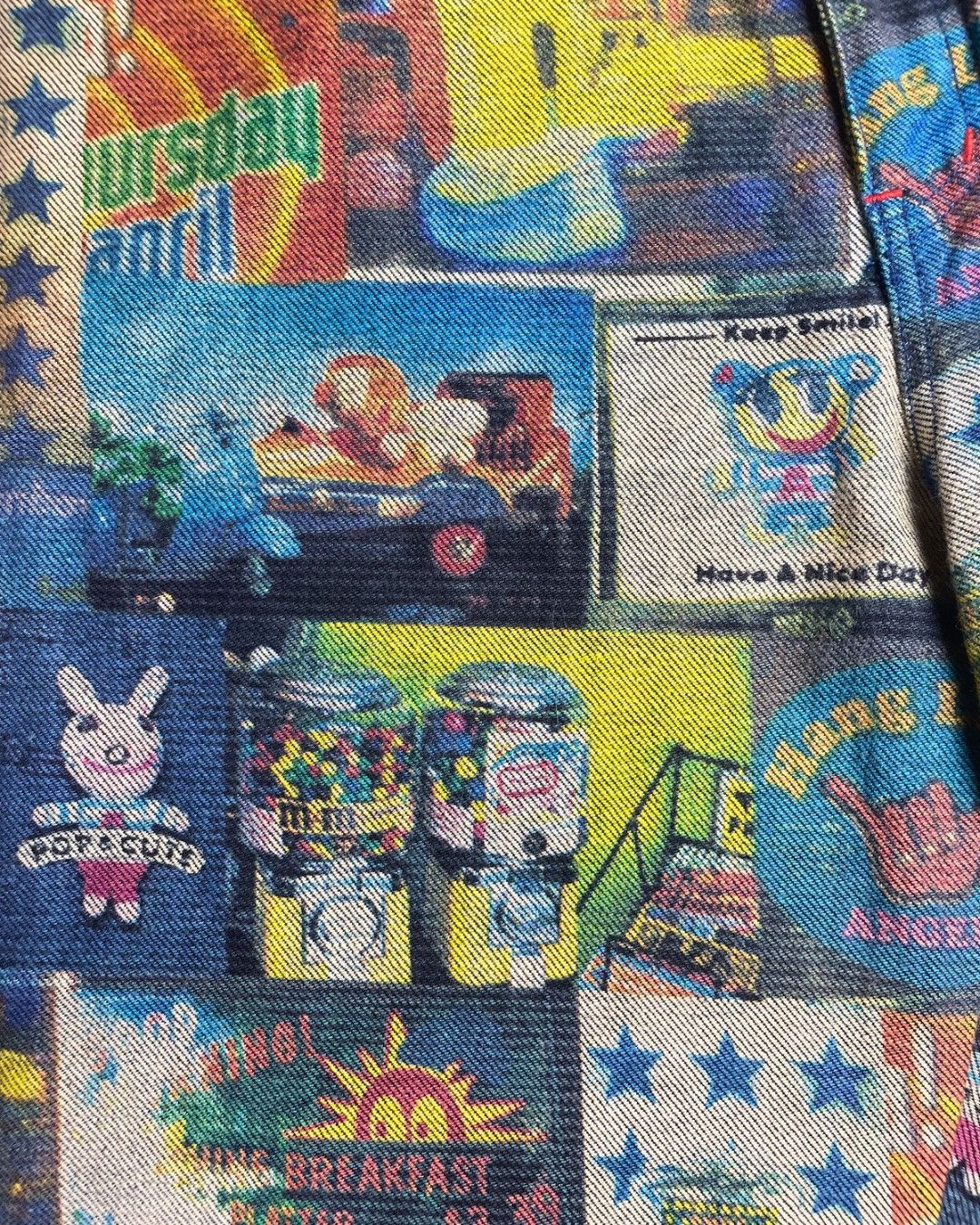 Angel Blue Angel Blue Japan All-Over Print Graphic Shorts JDM Y2K Style Size 28" / US 6 / IT 42 - 6 Thumbnail