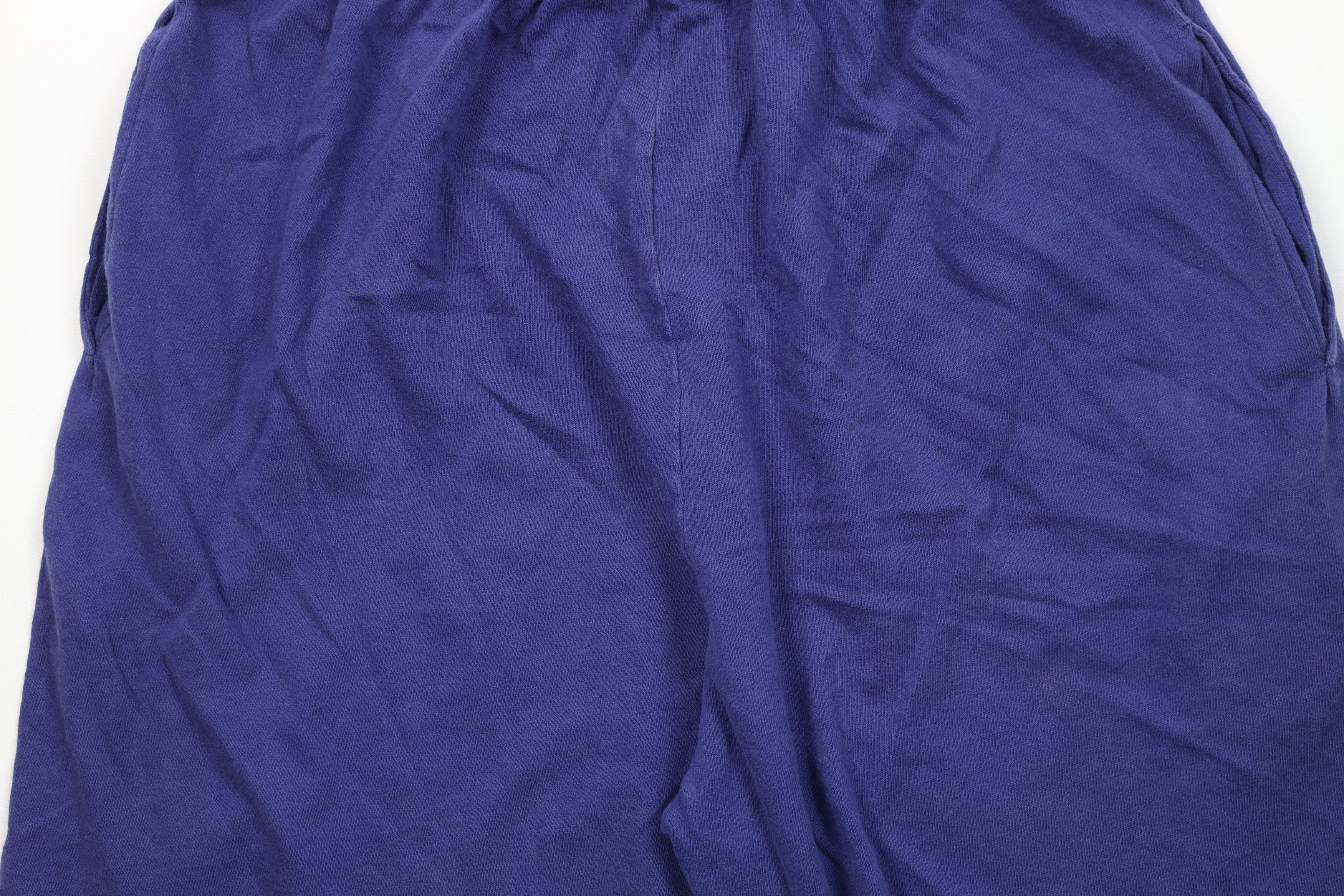 Champion Vintage 90s Champion Above Knee Knit Shorts Blue Cotton Size US 34 / EU 50 - 12 Thumbnail