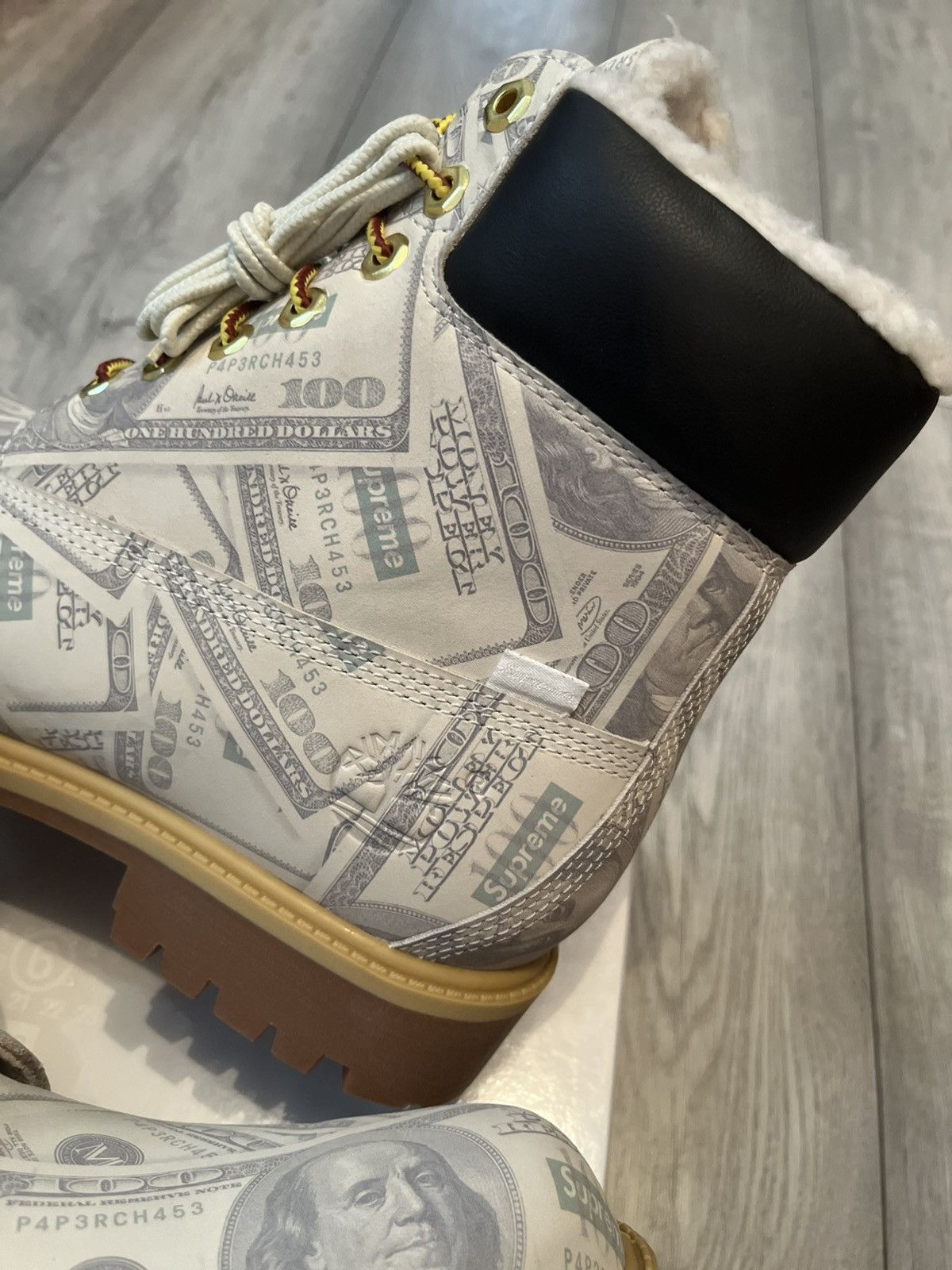 Maison Margiela × Supreme Supreme MM6 Maison Margiela Timberland Boot $100 Bills Size US 9 / EU 42 - 3 Thumbnail
