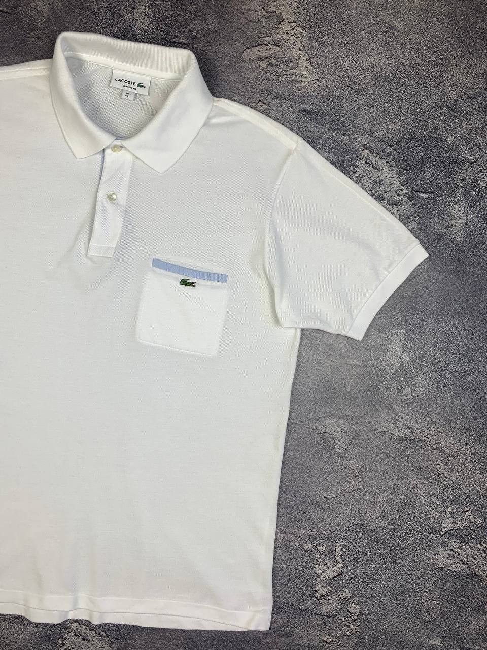 Lacoste Lacoste Men's Classic Fit White Polo Shirt Size L Size US L / EU 52-54 / 3 - 3 Thumbnail