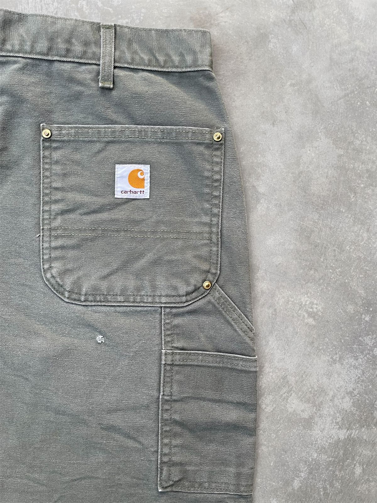 Carhartt Faded Mosgreen Carhartt Double Knee Grunge Size US 36 / EU 52 - 7 Thumbnail