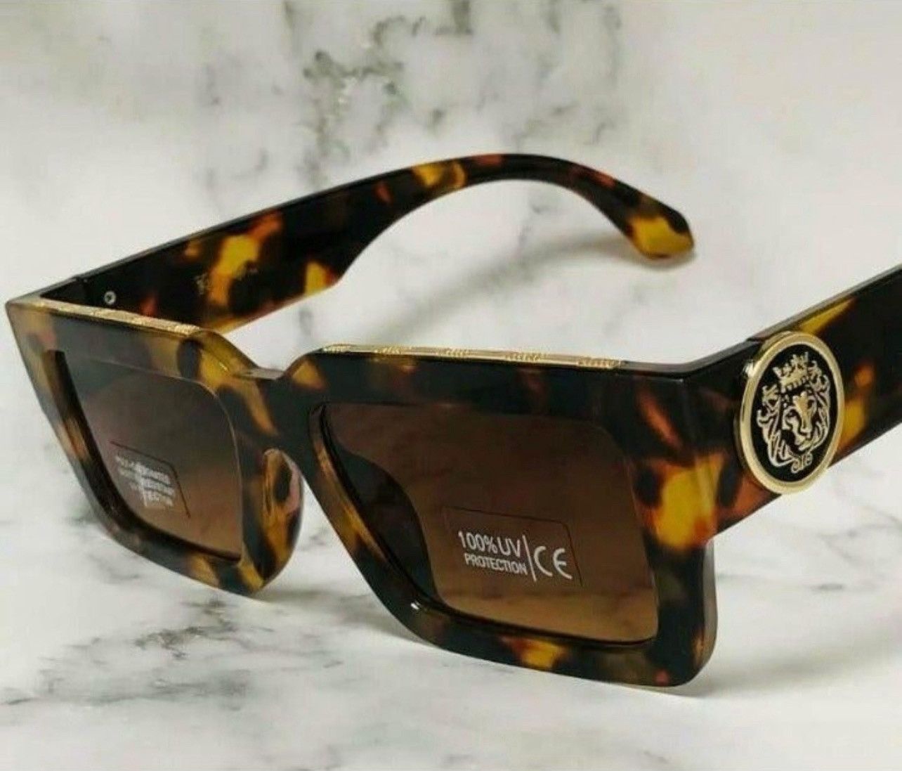Other MEN SUNGLASSES HIP HOP SQUARE DESIGNER SHADES RETRO GOLD Size ONE SIZE - 6 Thumbnail