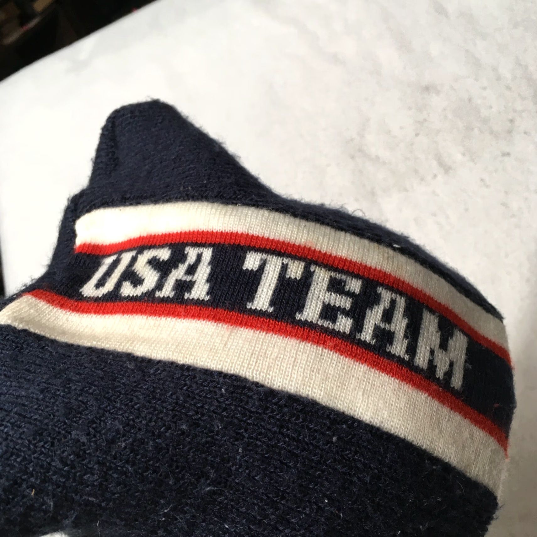 Vintage VINTAGE Blue Winter Beanie TEAM USA Ski Hat Snowboard Cap Unisex Adults 2-4 Blue Beanie Size ONE SIZE - 4 Thumbnail