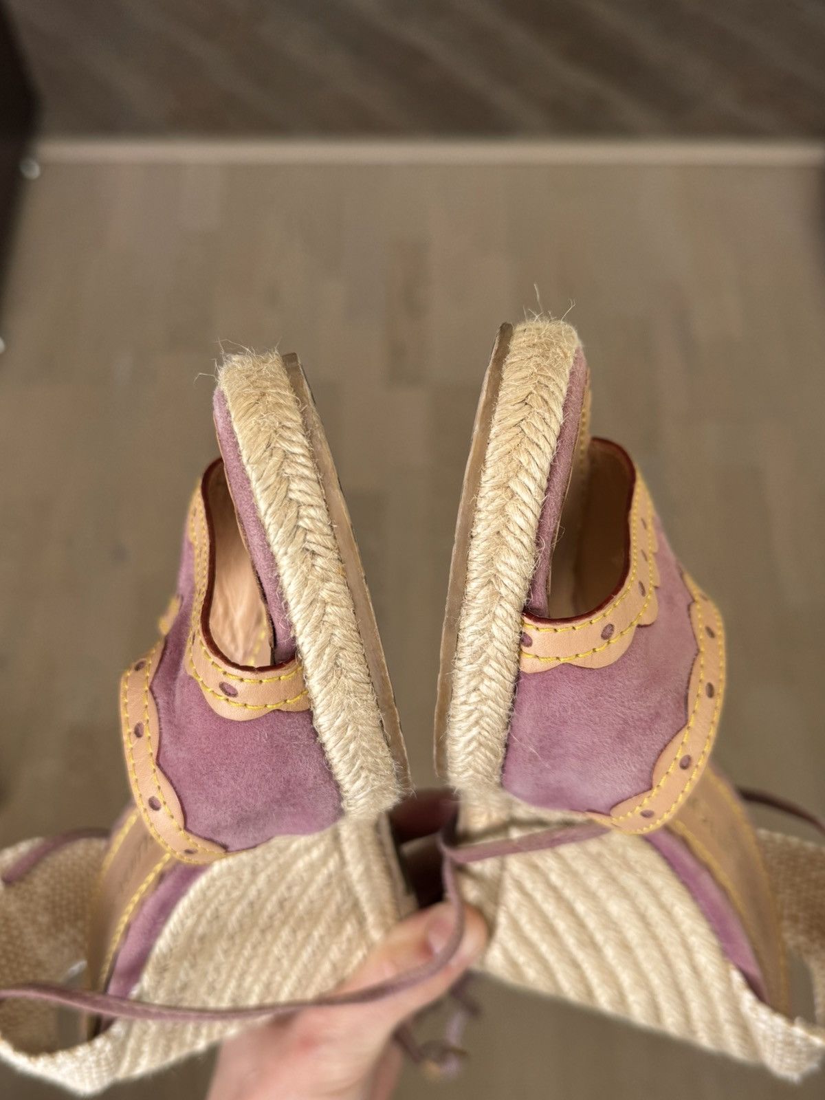 Louis Vuitton Louis Vuitton Ankle Strap Heels Size US 7 / IT 37 - 11 Thumbnail