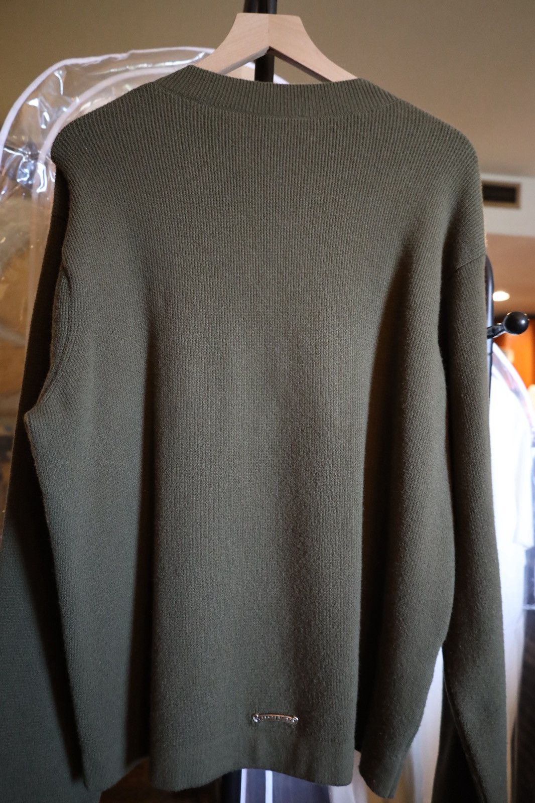 Chrome Hearts Chrome Hearts Olive Green Cashmere Crewneck Sweater Size US M / EU 48-50 / 2 - 3 Thumbnail