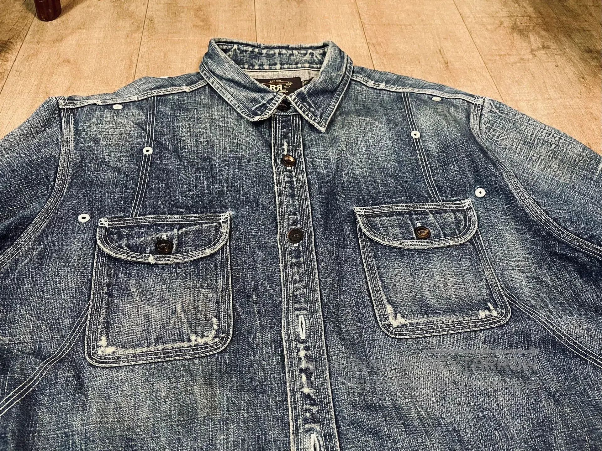 RRL Ralph Lauren RRL Indigo Work Shirt Jacket. Size US L / EU 52-54 / 3 - 1 Thumbnail