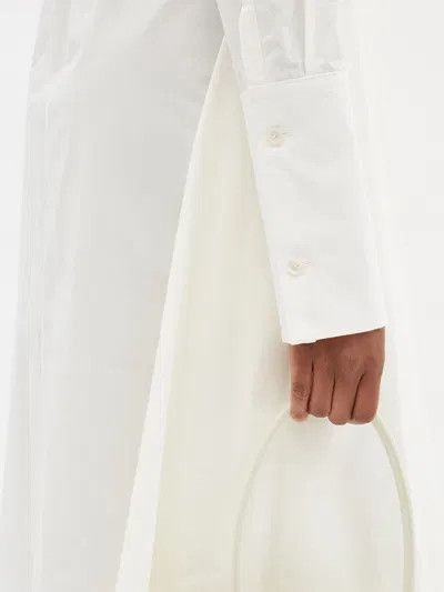 Jil Sander o1y0925 Midi Dress in White Size S / US 4 / IT 40 - 4 Thumbnail