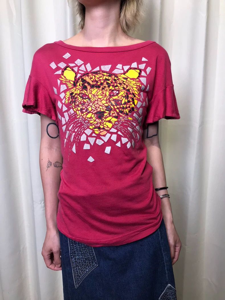 Vivienne Westwood Vivienne Westwood Mosaic Leopard Boat Neck Tee - dmc Size US M / EU 48-50 / 2 - 1 Thumbnail