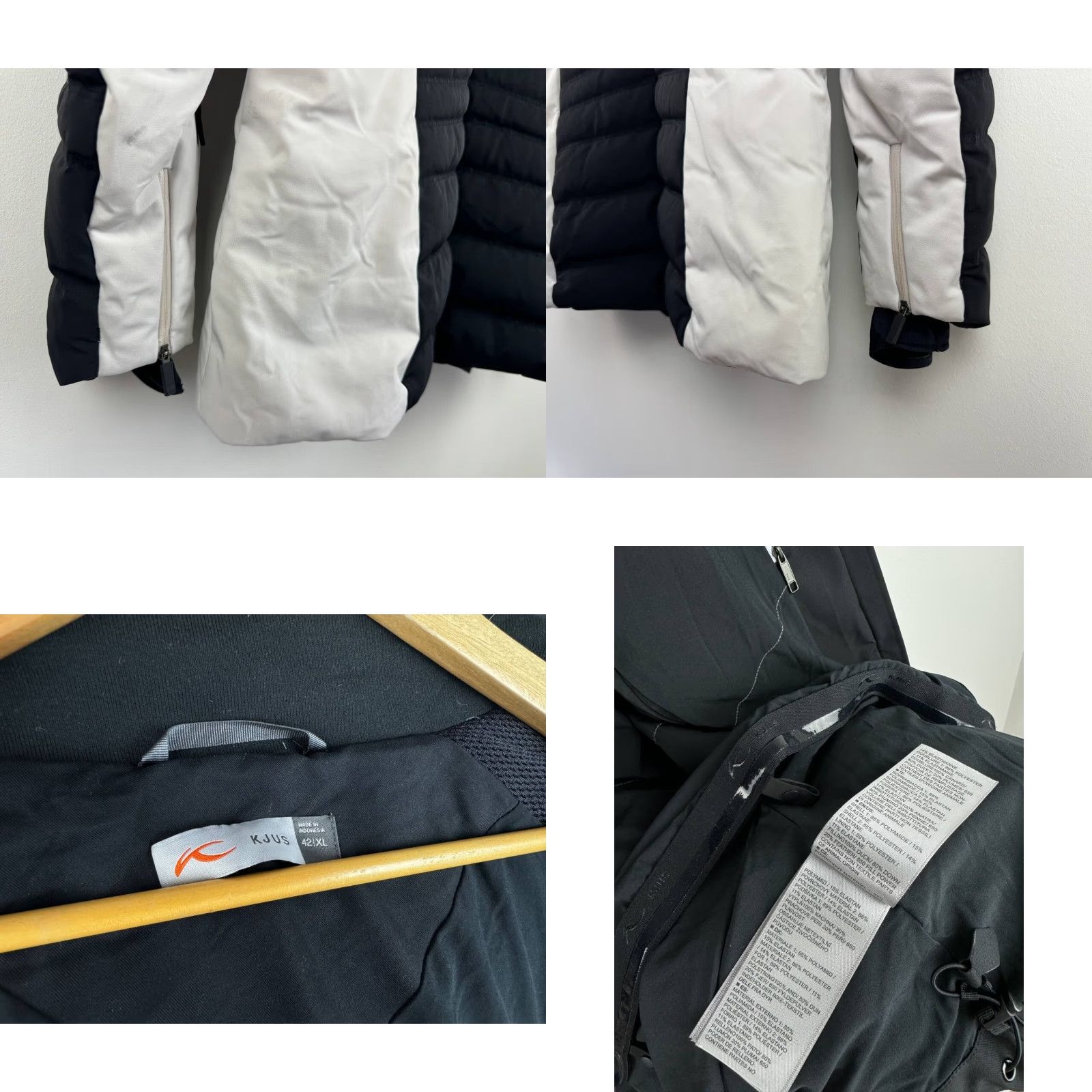 KJUS KJUS Jacket Women XL Down Puffer Ski Black Long Sleeve Regular Fit Mid-Length Coat Size XL / US 12-14 / IT 48-50 - 8 Thumbnail