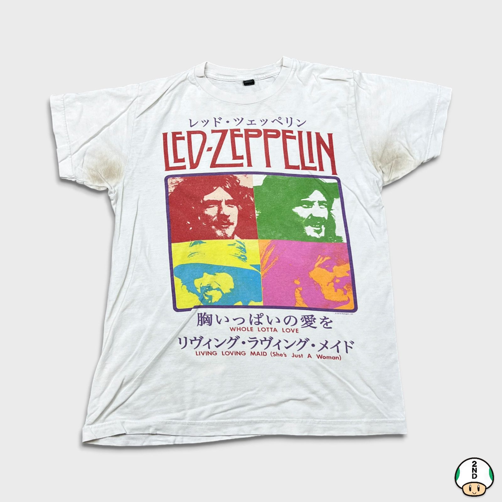 Band Tees × Led Zeppelin × Vintage VTG Led Zeppelin T Shirt Medium Whole Lotta Love Band Tee Size US M / EU 48-50 / 2 - 1 Thumbnail