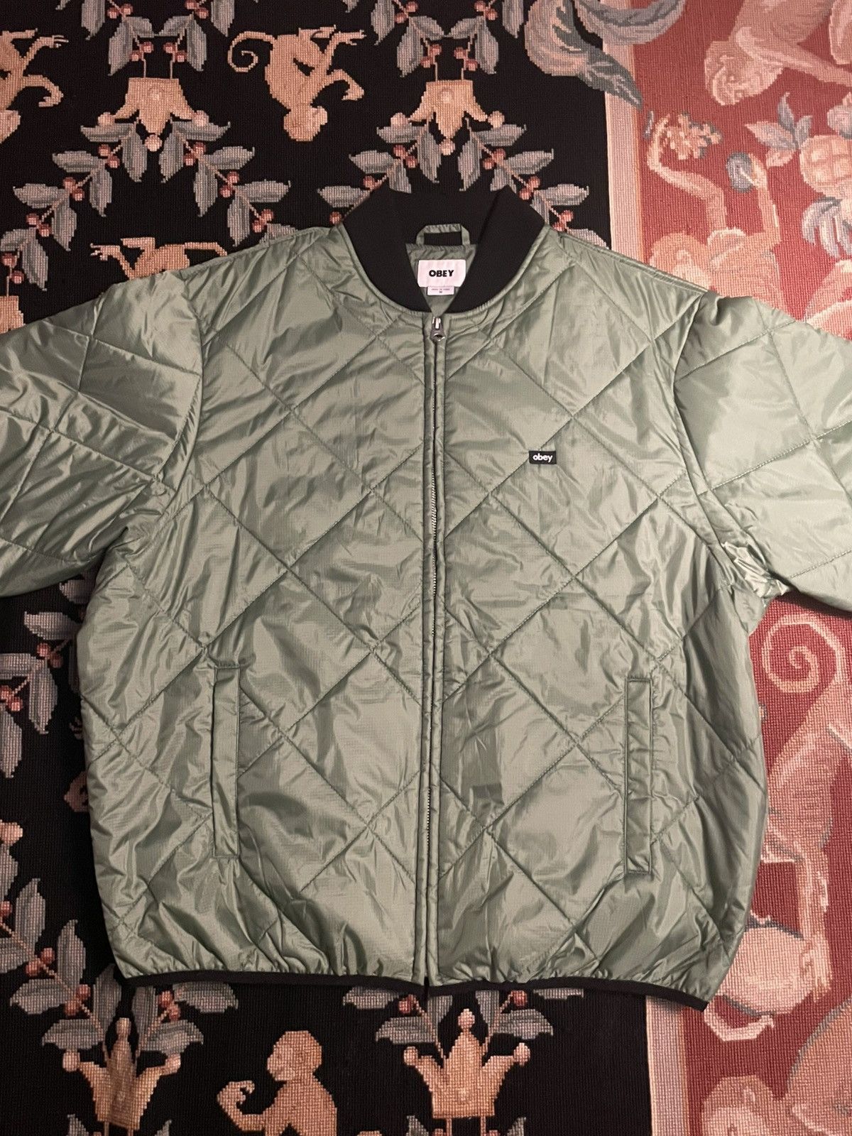 Obey OBEY Quilted Bomber Jacket Size US M / EU 48-50 / 2 - 1 Thumbnail