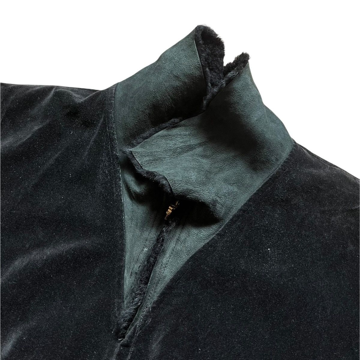 14th Addiction × If Six Was Nine × Le Grande Bleu (L.G.B.) Japanese Brand Beams Hairy Collar Velvet Jacket Size US M / EU 48-50 / 2 - 4 Thumbnail