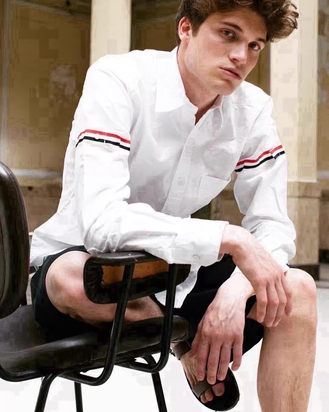Thom Browne Thom Browne Double Sleeve Tab White Poplin Shirt Size 3 Size US L / EU 52-54 / 3 - 8 Thumbnail