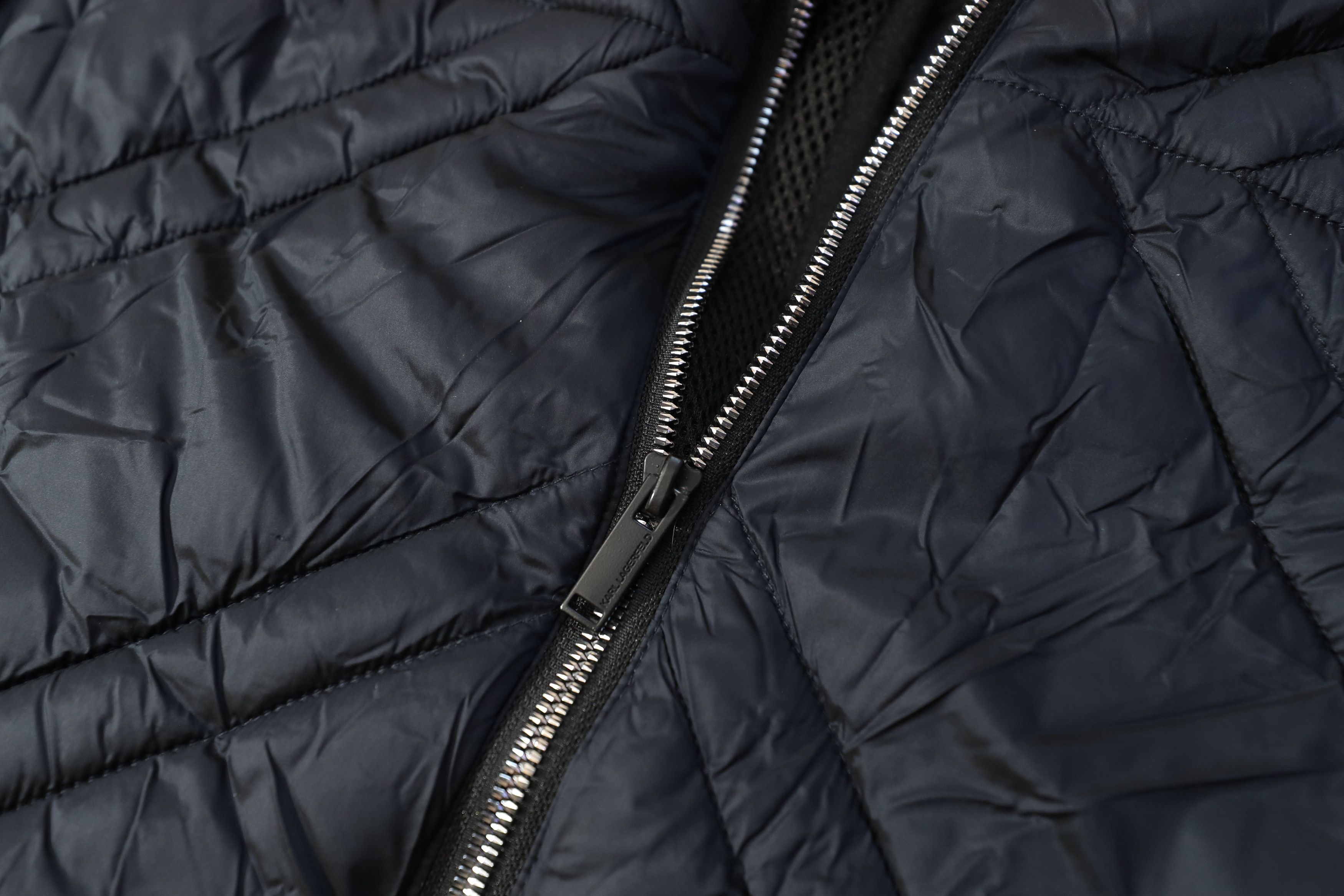 Karl Lagerfeld Karl Lagerfeld X-quilted Puffer Jacket In Navy (L) Size US L / EU 52-54 / 3 - 8 Thumbnail