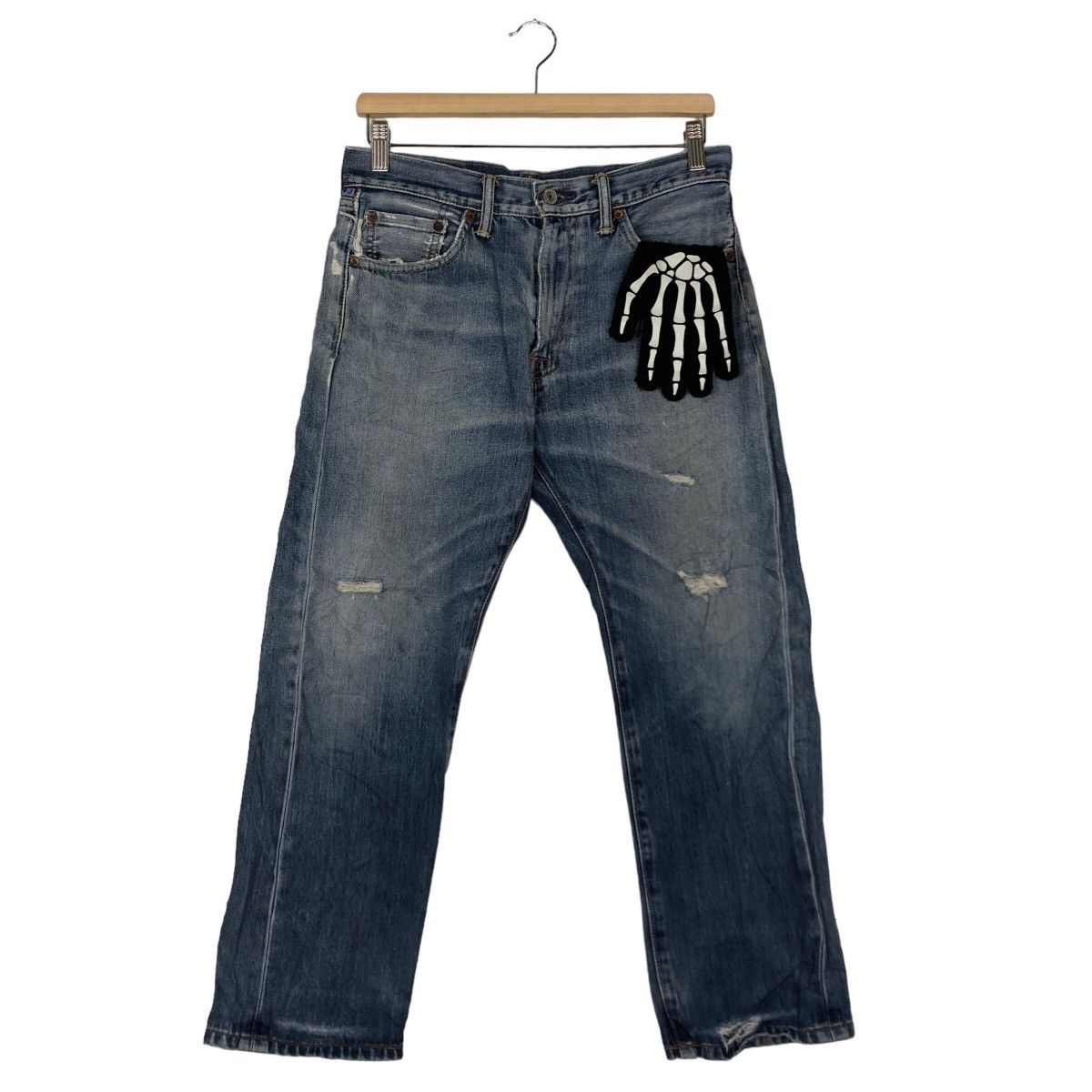 Levi's 🔥90’s Vintage Levi’s Distressed Denim Jeans Size US 31 - 2 Thumbnail