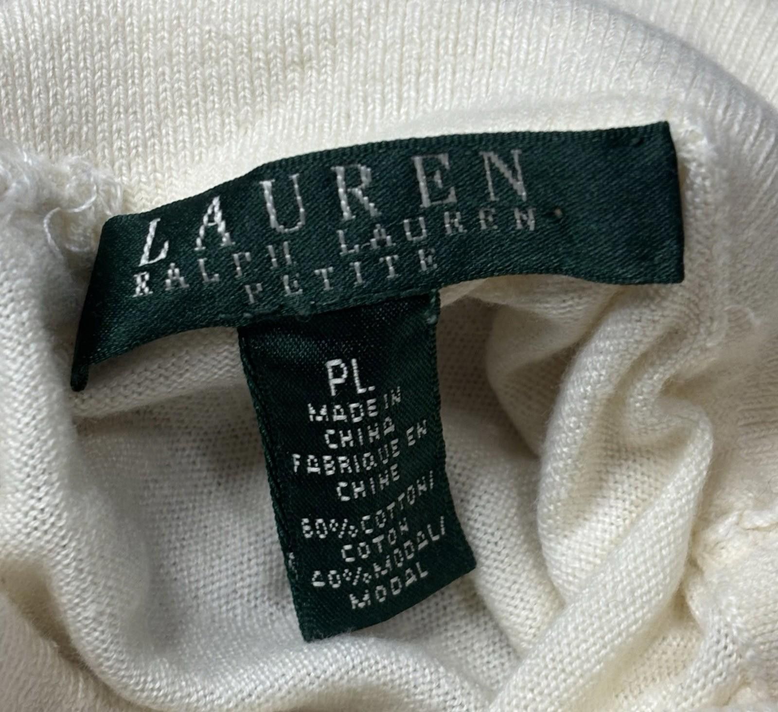 Lauren Ralph Lauren Lauren Ralph Lauren Sweater Womens L Cotton Modal FLAWED Size L / US 10 / IT 46 - 2 Thumbnail