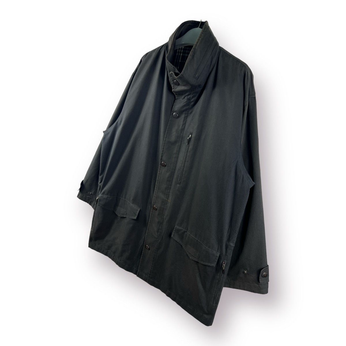 Burberry 🔥 DISTRESSED 🔥 NOVA CHECK BARNCOAT HIDDEN HOOD - L Size US L / EU 52-54 / 3 - 3 Thumbnail