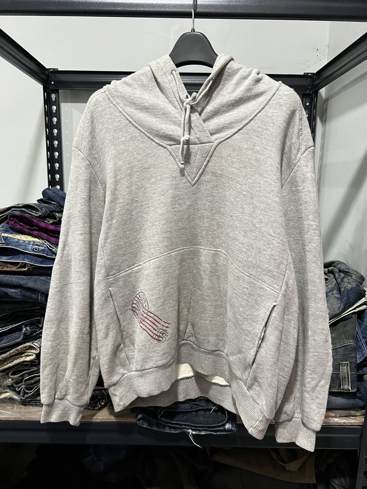 Grey Issey Miyake Hoodie Issey Miyake Tsumori Chisato Hoodie Zipper,