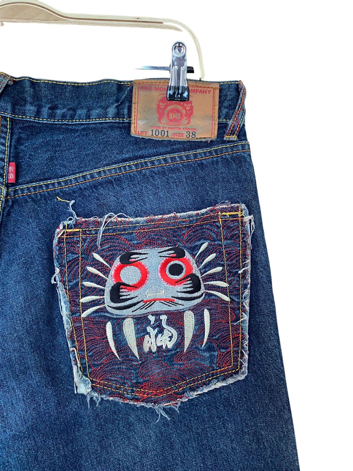 If Six Was Nine × Japanese Brand × RMC Jeans Vintage Japanese Brand Red Monkey Sukajan Jeans 2000s Size US 37 - 8 Thumbnail