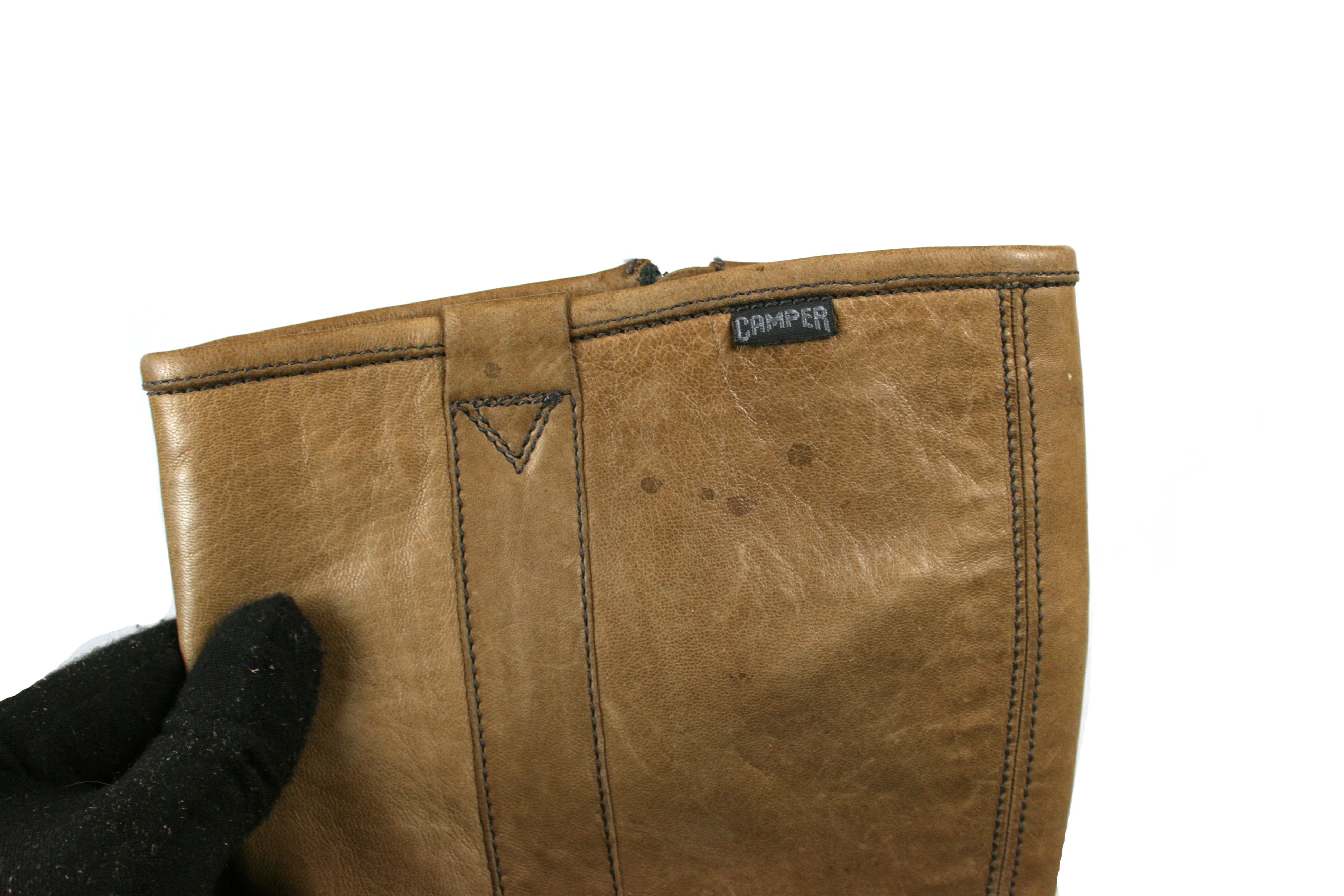 Camper 00S Goblin Y2K Leather Heeled Riding Boots Vintage Size US 9 / IT 39 - 9 Thumbnail