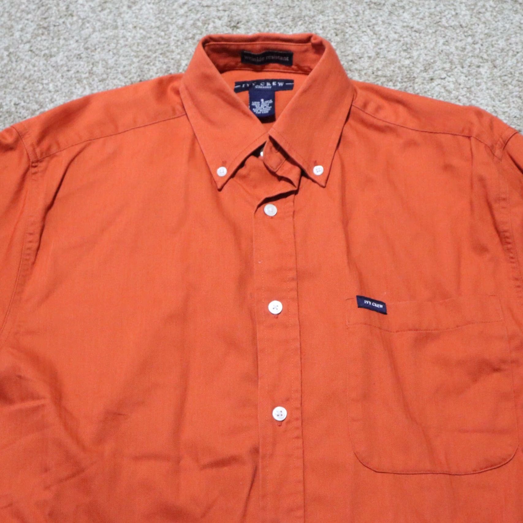 Vintage VINTAGE Ivy Crew Shirt Plaid Button-Up Long Sleeve Orange Men's Size S Small Size US S / EU 44-46 / 1 - 2 Thumbnail