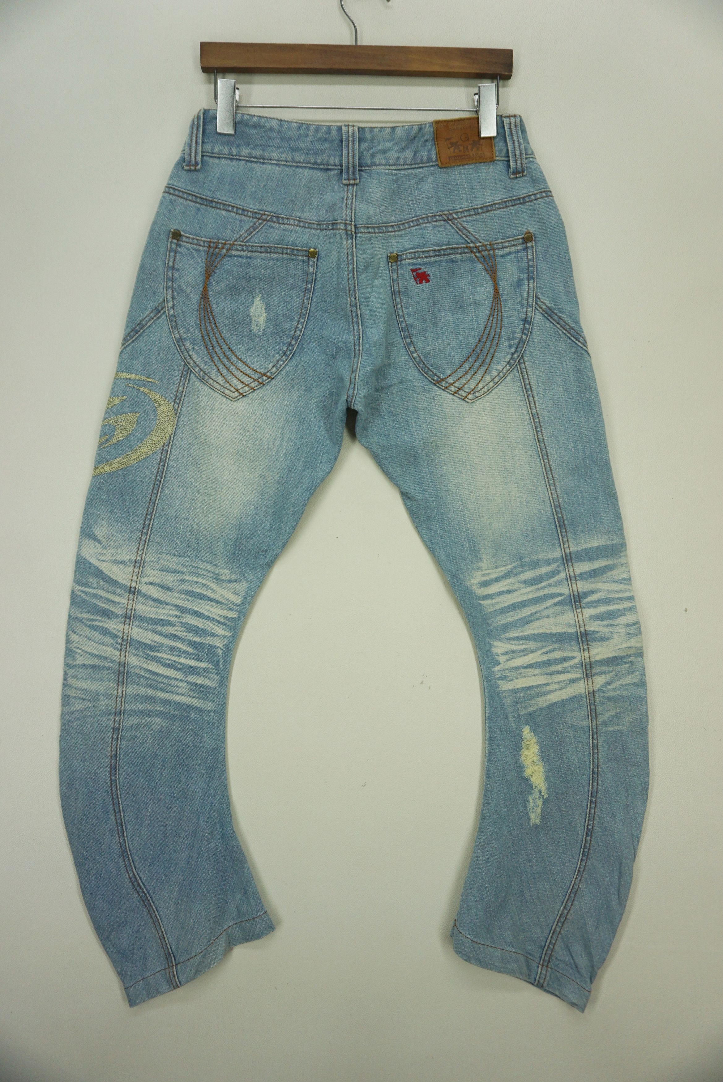 Gotcha Distressed Jeans fit W33xL27.5 Gotcha Low Rise Cropped Denim Size US 31 - 2 Thumbnail
