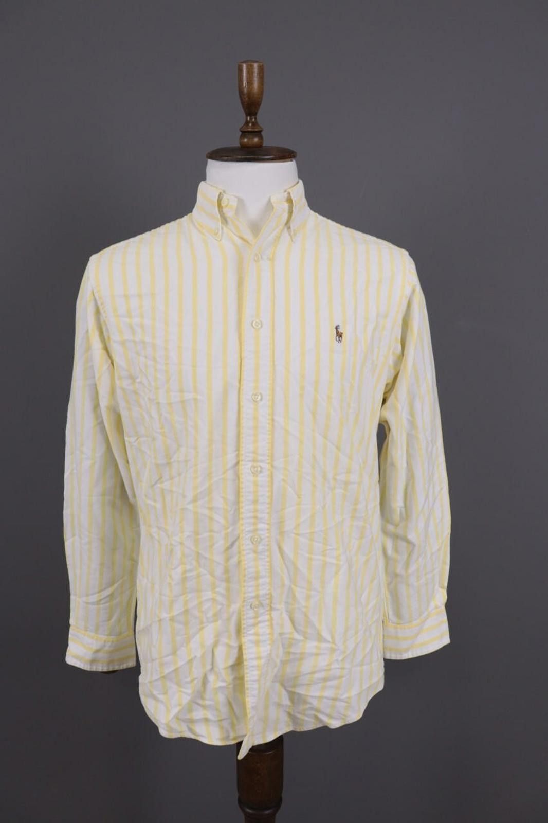 Polo Ralph Lauren Vintage Ralph Lauren Shite Striped Shirt Size 14 / 33 Size US M / EU 48-50 / 2 - 1 Thumbnail