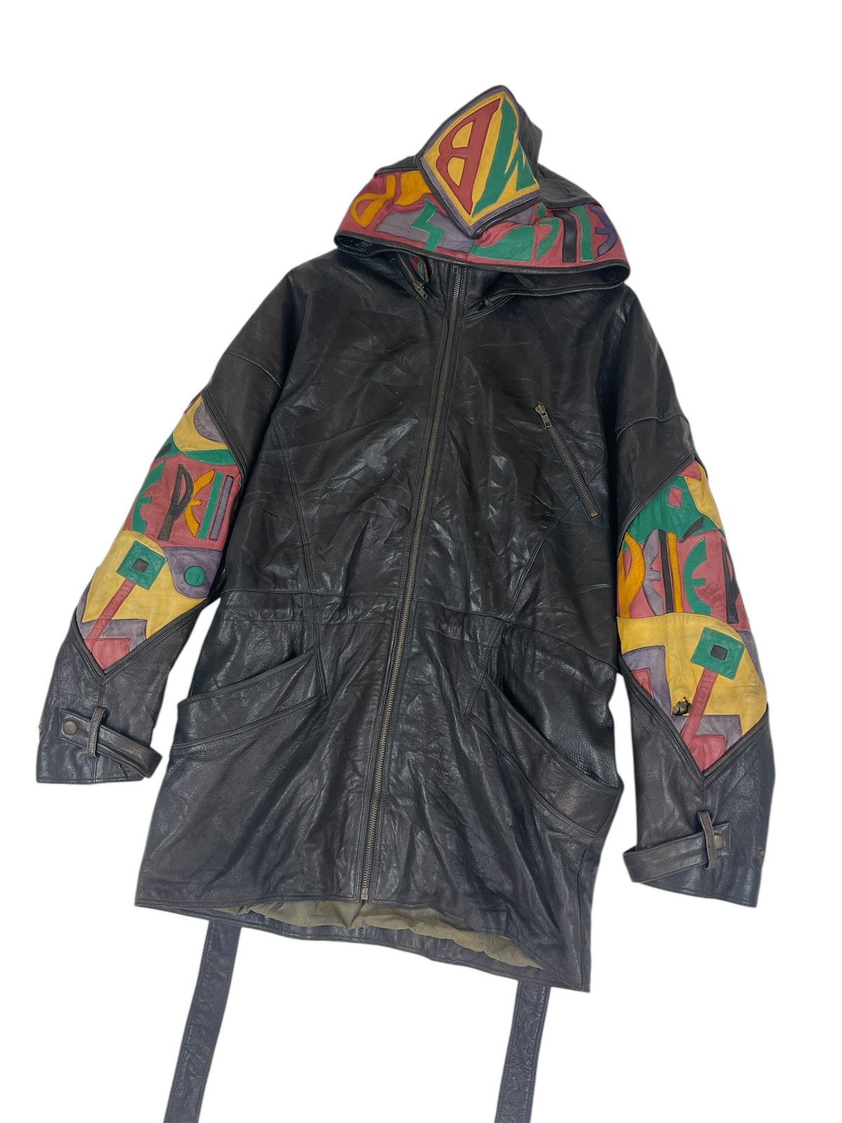 Marc Buchanan PELLE PELLE MARC BUCHANAN HOODIE LEATHER JACKET Size US M / EU 48-50 / 2 - 6 Thumbnail