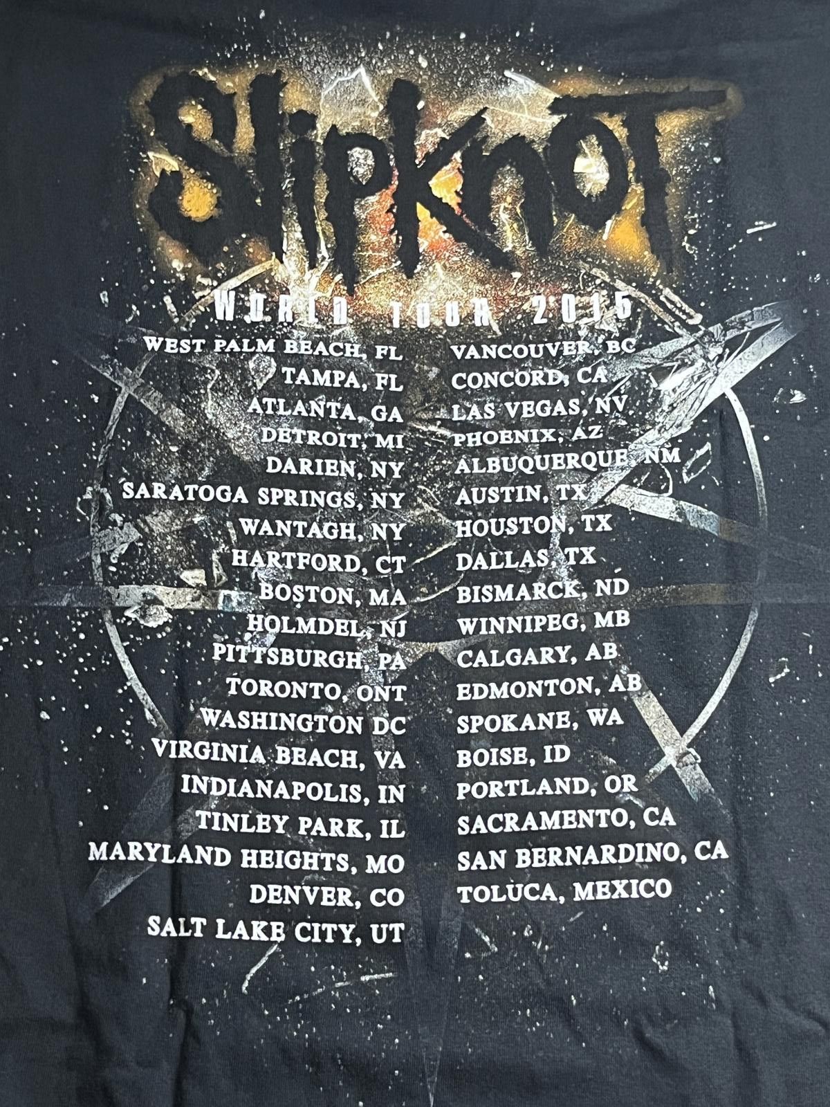 Designer Slipknot T-shirt - Slipknot Smashed 2015 World Tour Tee 2XL Size US XXL / EU 58 / 5 - 5 Thumbnail