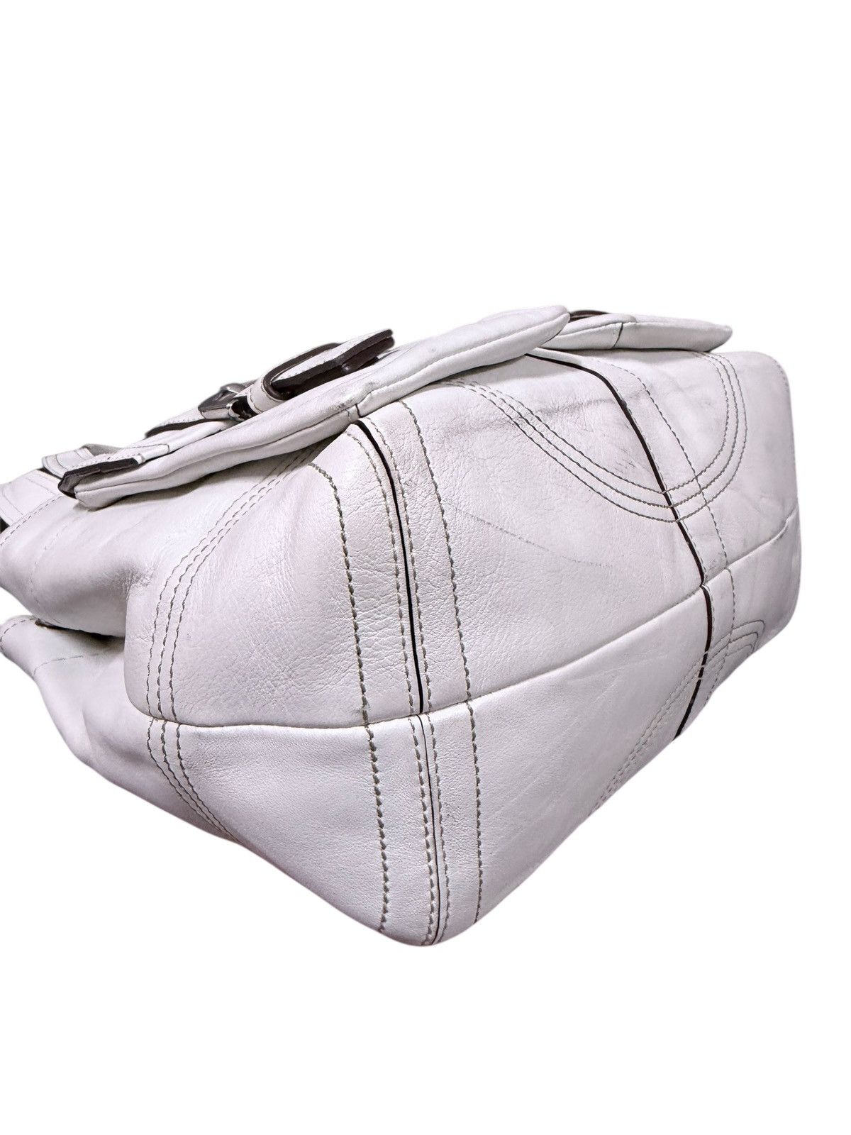 Coach Coach Hamilton Hobo Leather White Bag Size ONE SIZE - 11 Thumbnail