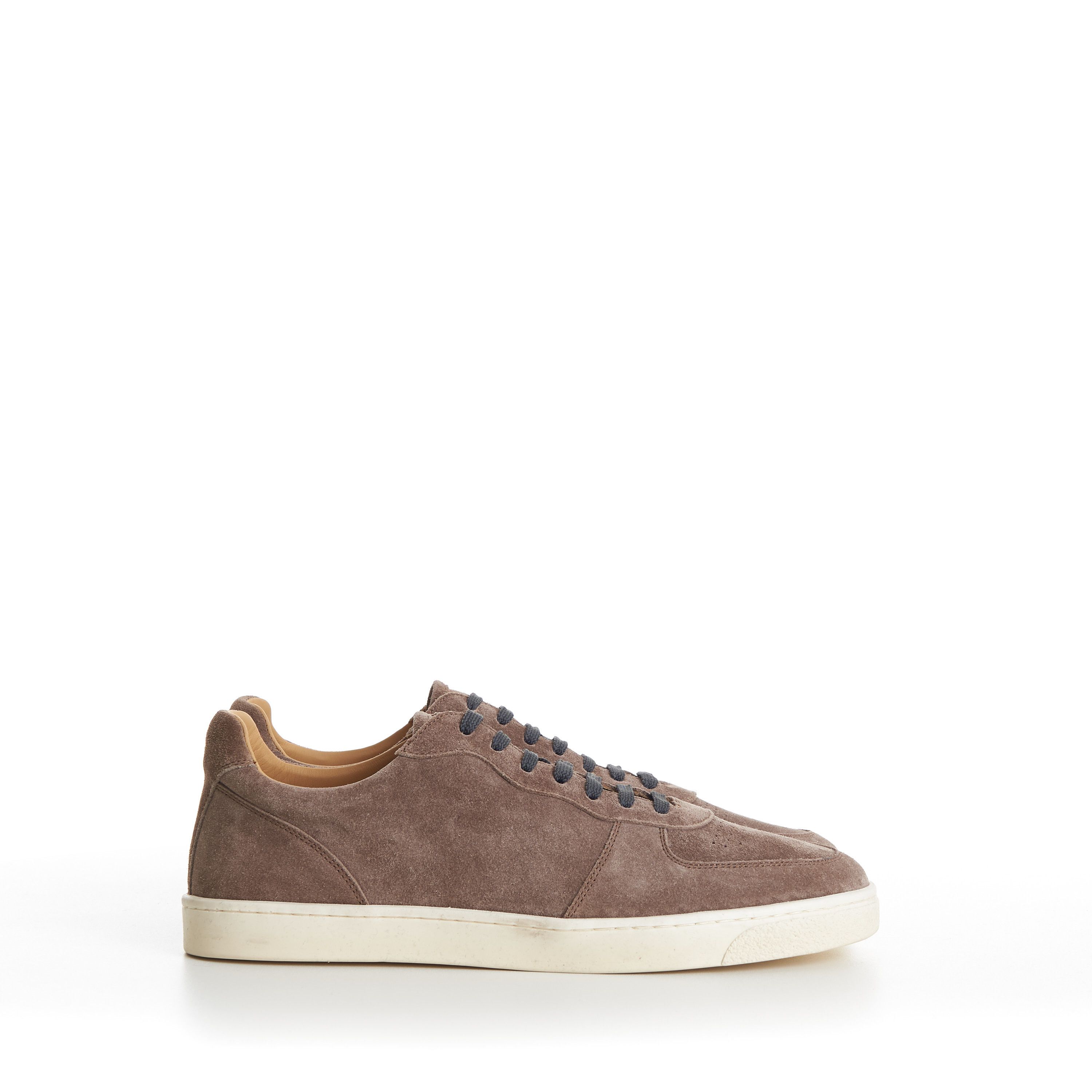 Brunello Cucinelli Suede Sneakers With Natural Rubber Sole (Discolored soles) Size US 10 / EU 43 - 1 Thumbnail