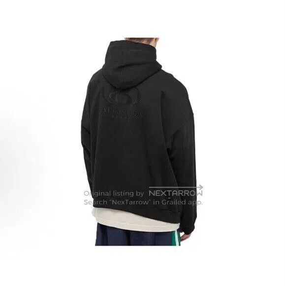 Balenciaga Balenciaga Black Logo Embroidered Hoodie. Size US M / EU 48-50 / 2 - 7 Thumbnail