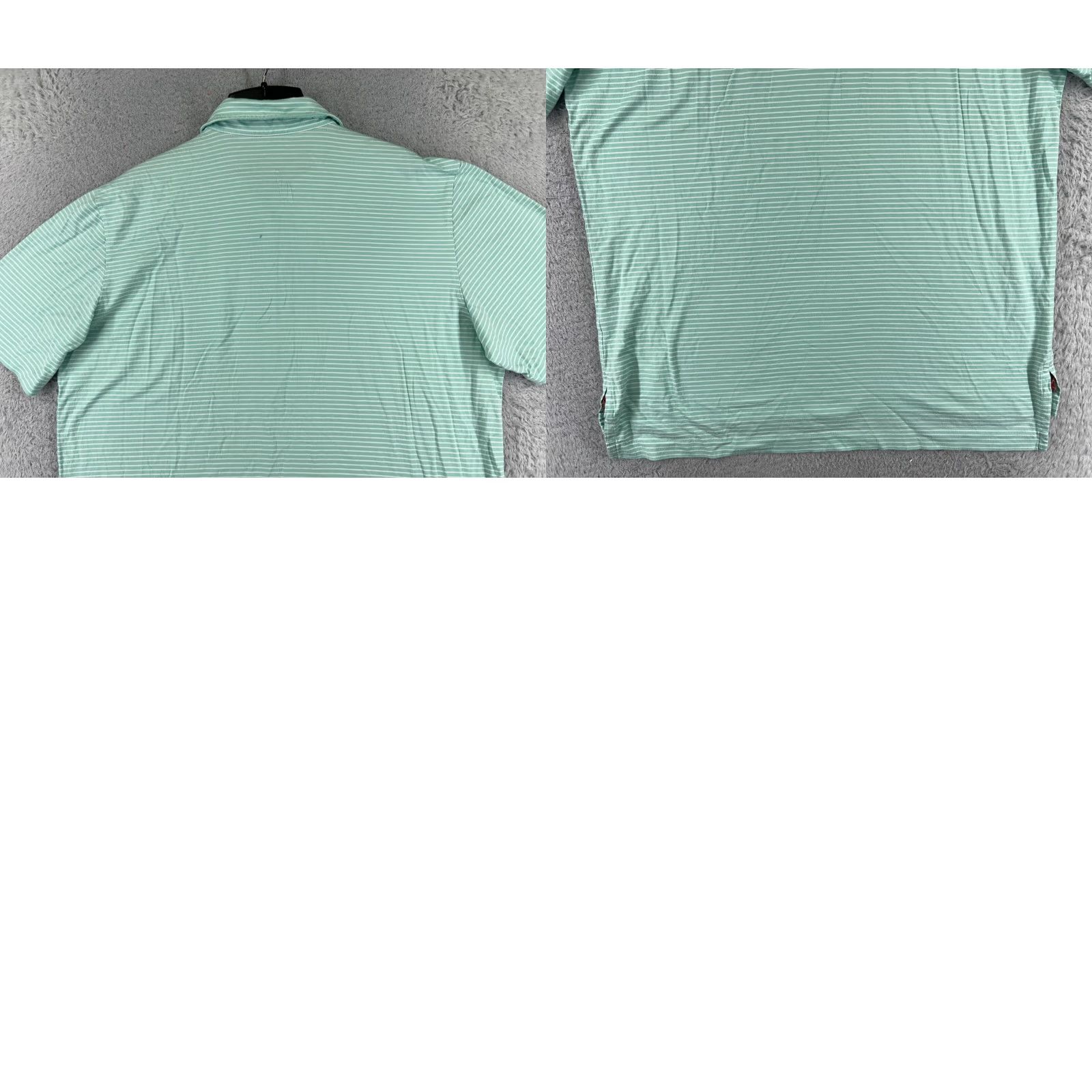 Ralph Lauren Polo Ralph Lauren Polo Shirt Men Large Green Striped Golf Vintage Lisle Jersey Size US L / EU 52-54 / 3 - 9 Thumbnail