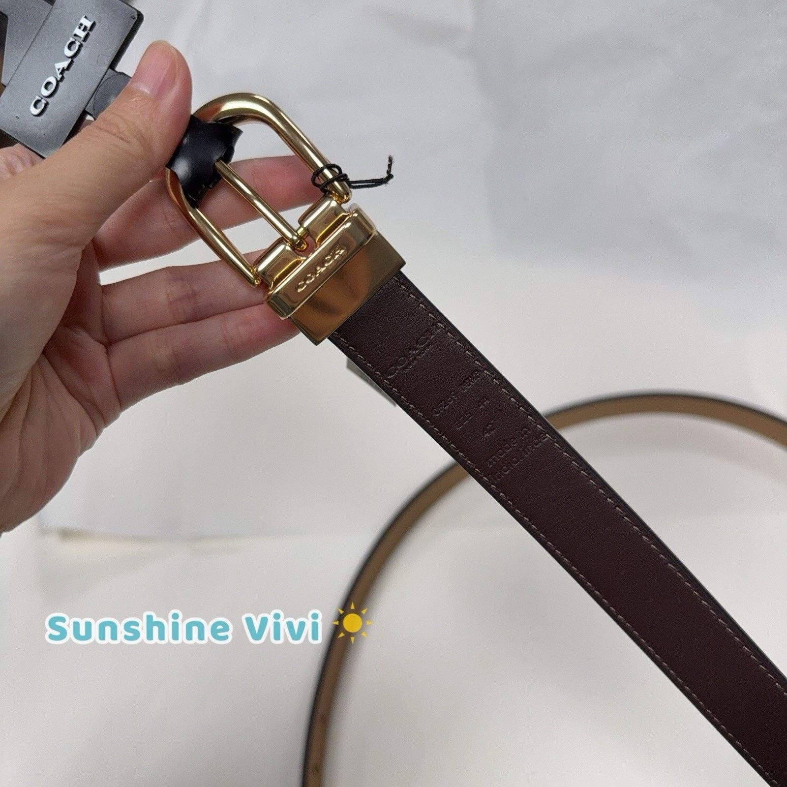 Coach NEW Coach Buckle Cut To Size Reversible Belt 25Mm CF269 Size ONE SIZE - 6 Thumbnail