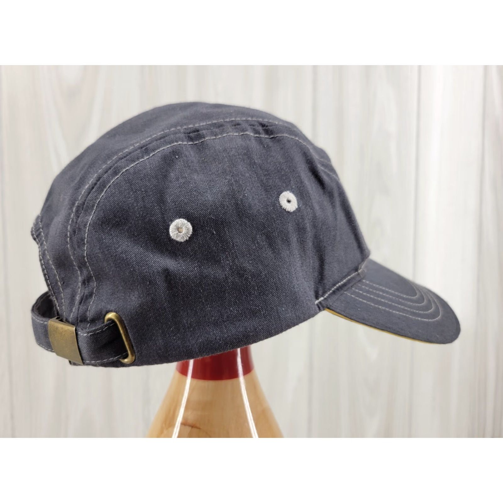 Vintage VINTAGE McDonald's Distressed 5 Panel Cotton Hat Strap Timeless Elements Denim Ball Cap Mens Adjustable Gray Size ONE SIZE - 5 Thumbnail