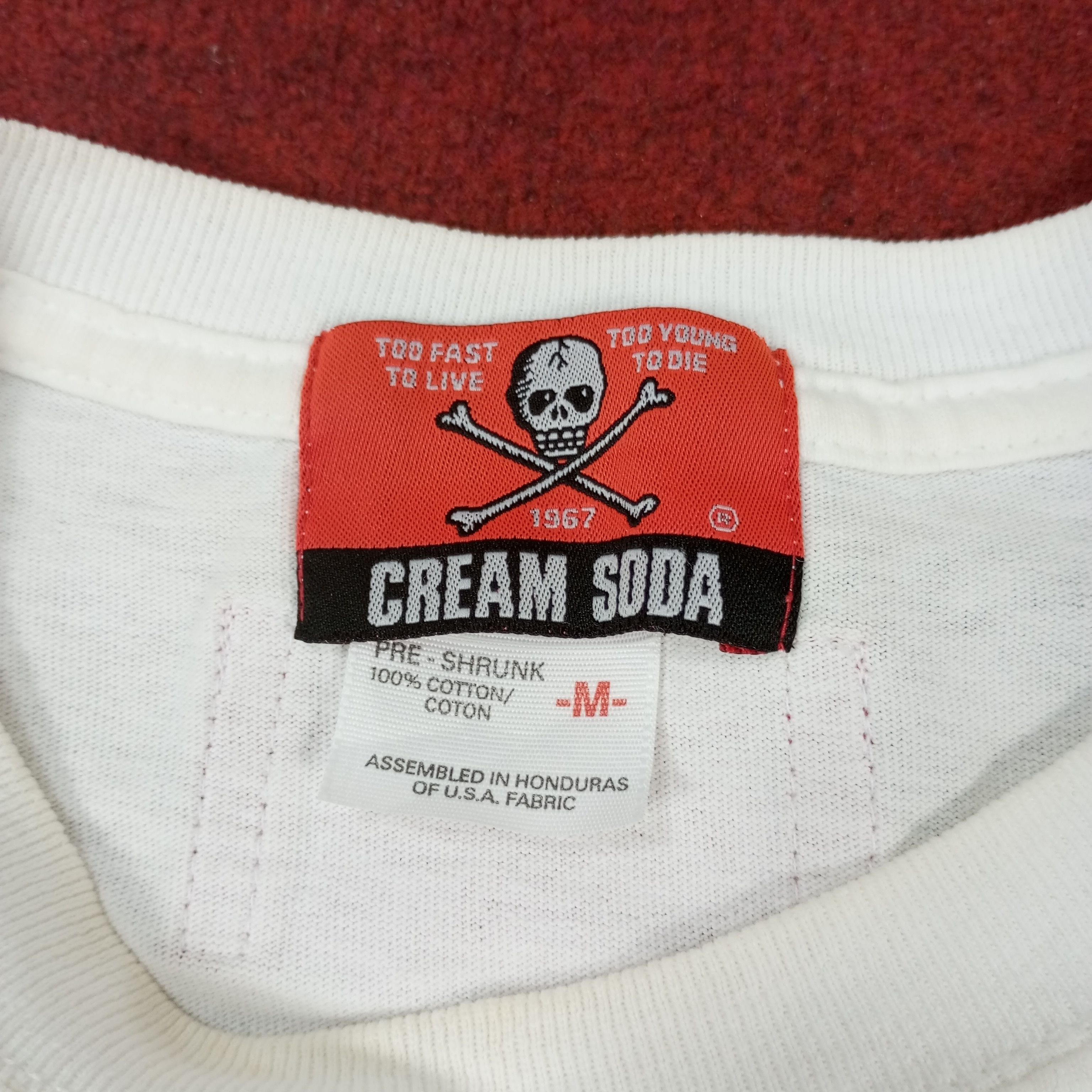 Japanese Brand Cream Soda Rock N Roll Streetwear Vintage Tshirt Size US M / EU 48-50 / 2 - 8 Thumbnail