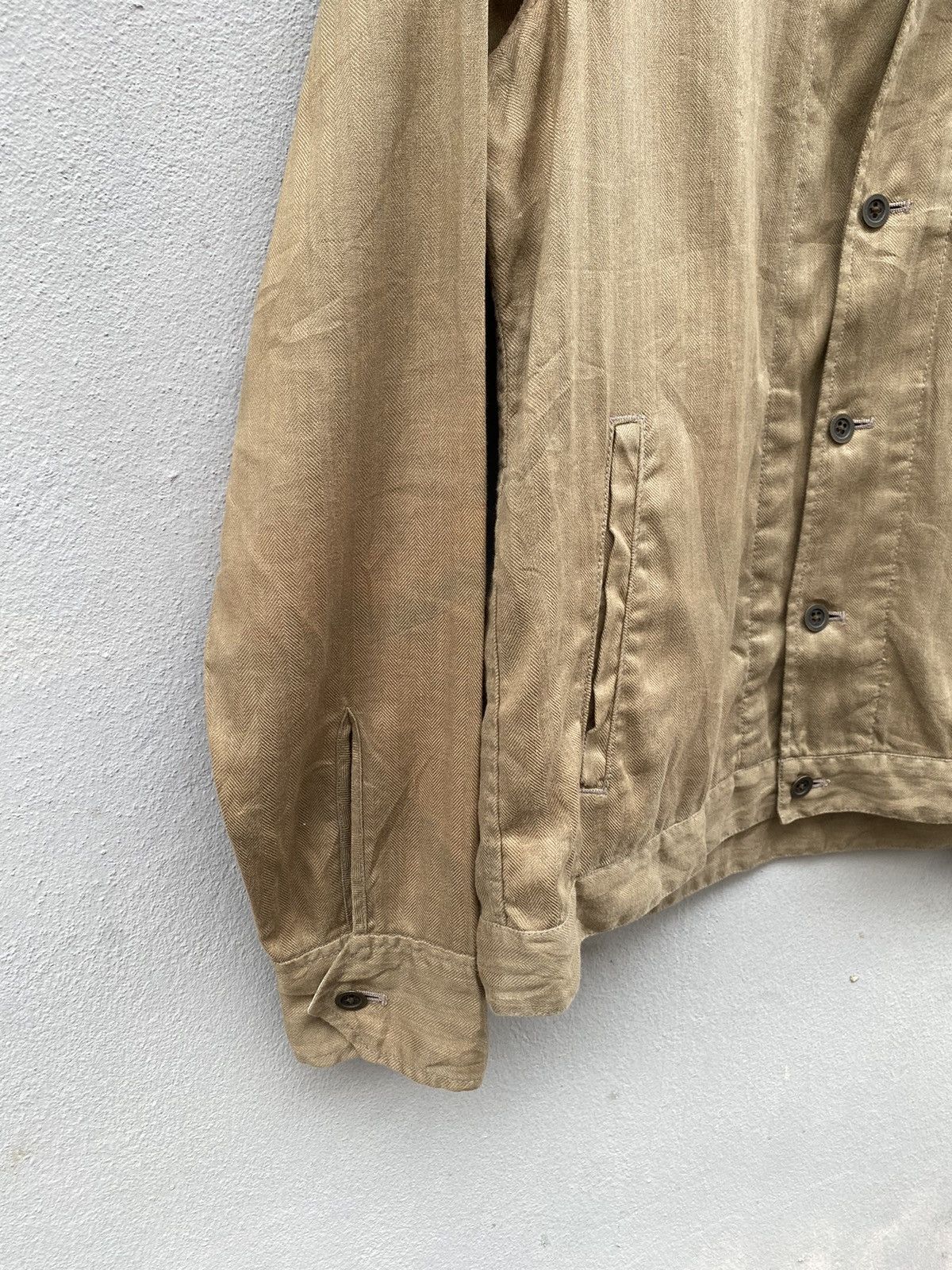 Japanese Brand × Takeo Kikuchi × Vintage 🔥RARE🔥 Vtg Japanese Designer Takeo Kikuchi Herringbone Shirt Size US M / EU 48-50 / 2 - 10 Thumbnail