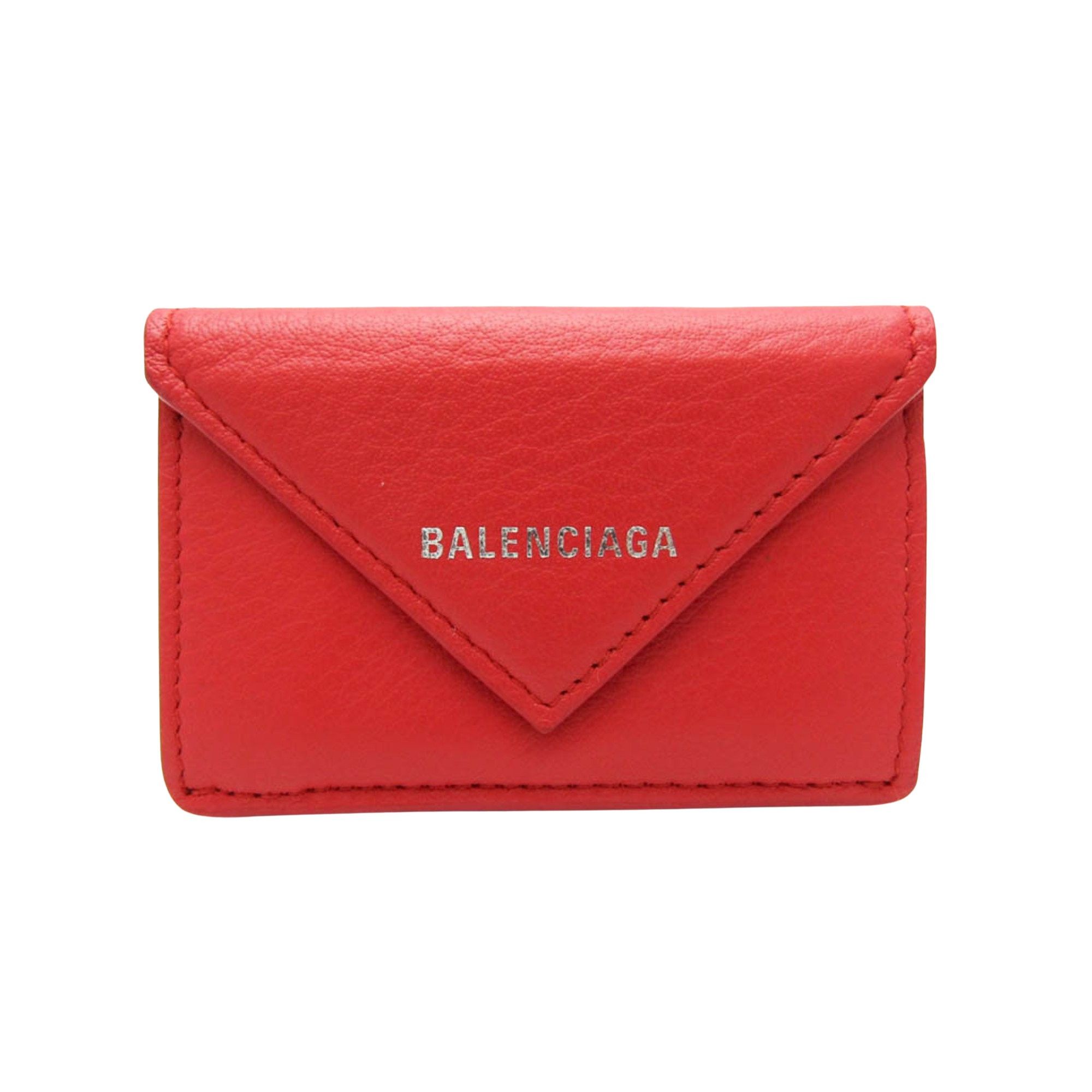 Balenciaga Red Leather Wallet (Pre-Owned) Size ONE SIZE - 1 Thumbnail