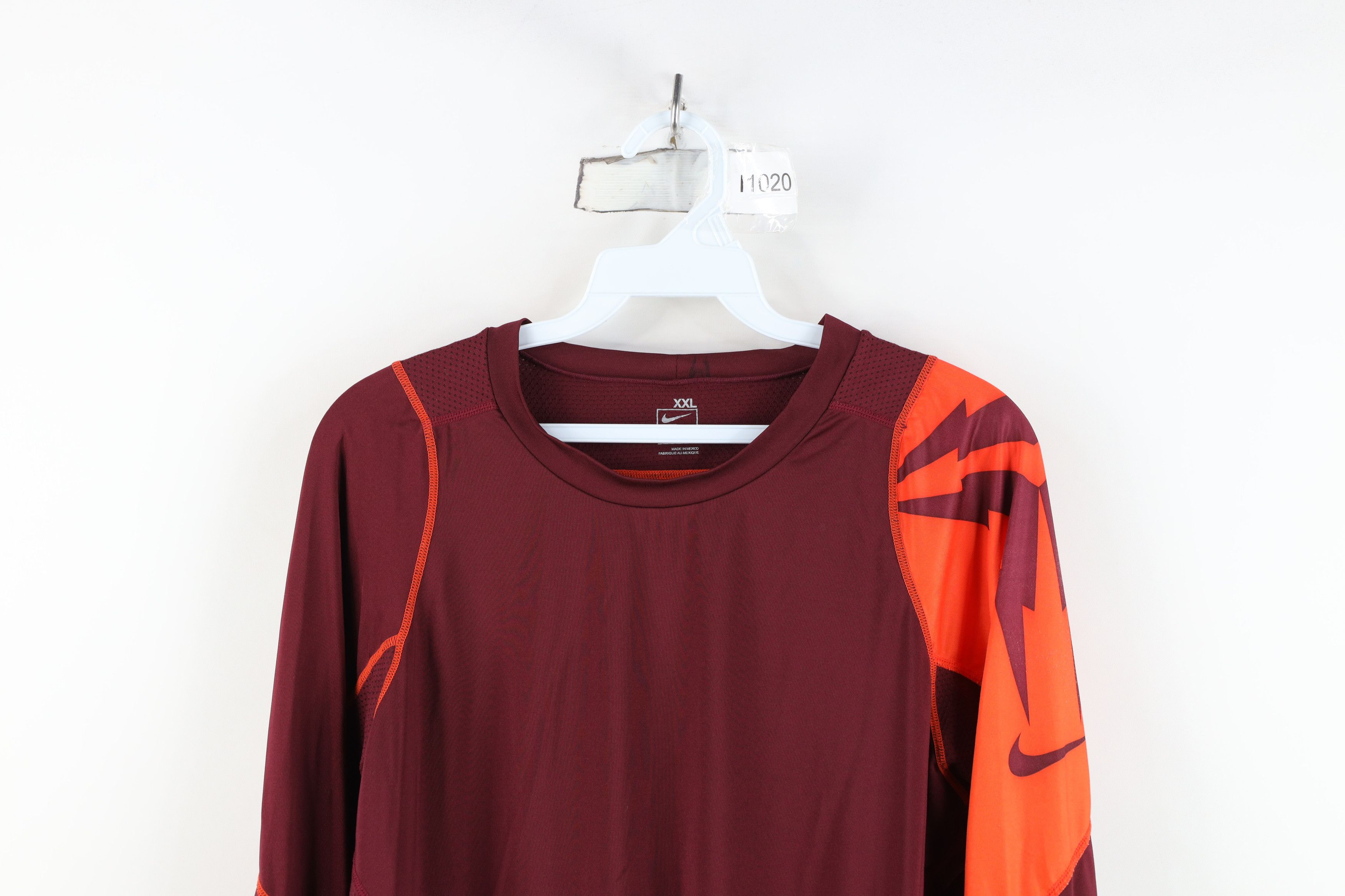 Nike Vintage Nike Pro Combat Training Long Sleeve T-Shirt Size US XXL / EU 58 / 5 - 2 Thumbnail