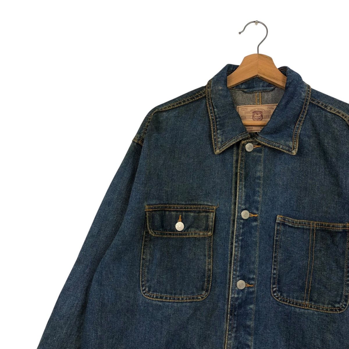 Japanese Brand 🔥VINTAGE DENIM CHORE JACKET UNIQLO JAPAN ISSEY MIYAKE Size US M / EU 48-50 / 2 - 9 Thumbnail