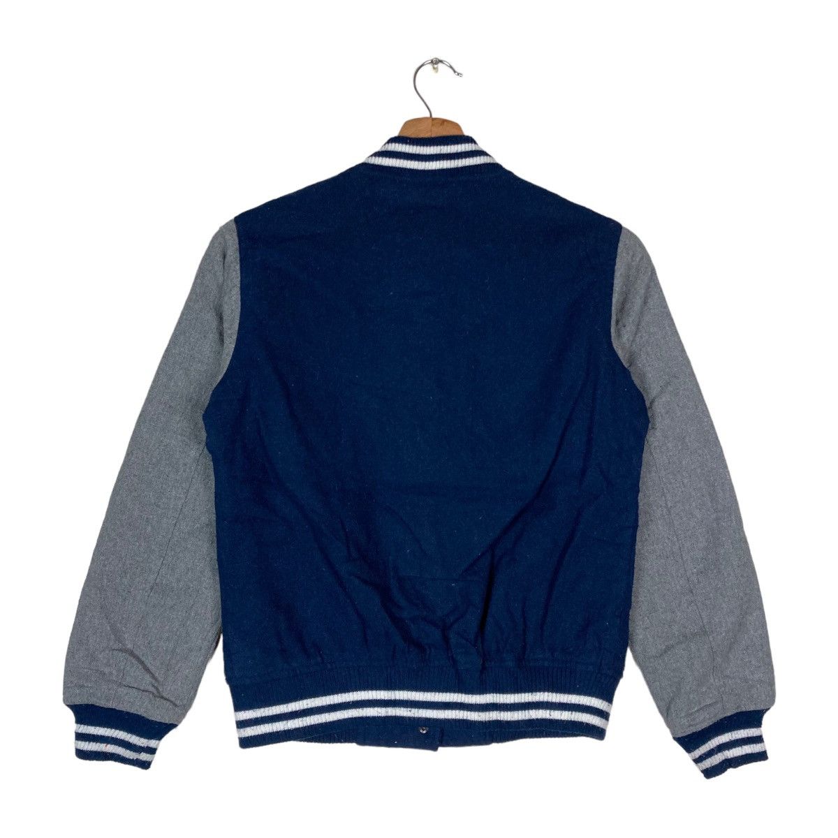 Harris Tweed Vintage Harris Tweed Snap Button Varsity Jacket Size US S / EU 44-46 / 1 - 5 Thumbnail