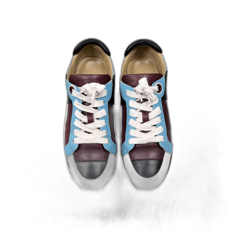 Hermes Hermes Color Block Leather Sneakers Size 38 Size US 7.5 / EU 40-41 - 1 Thumbnail